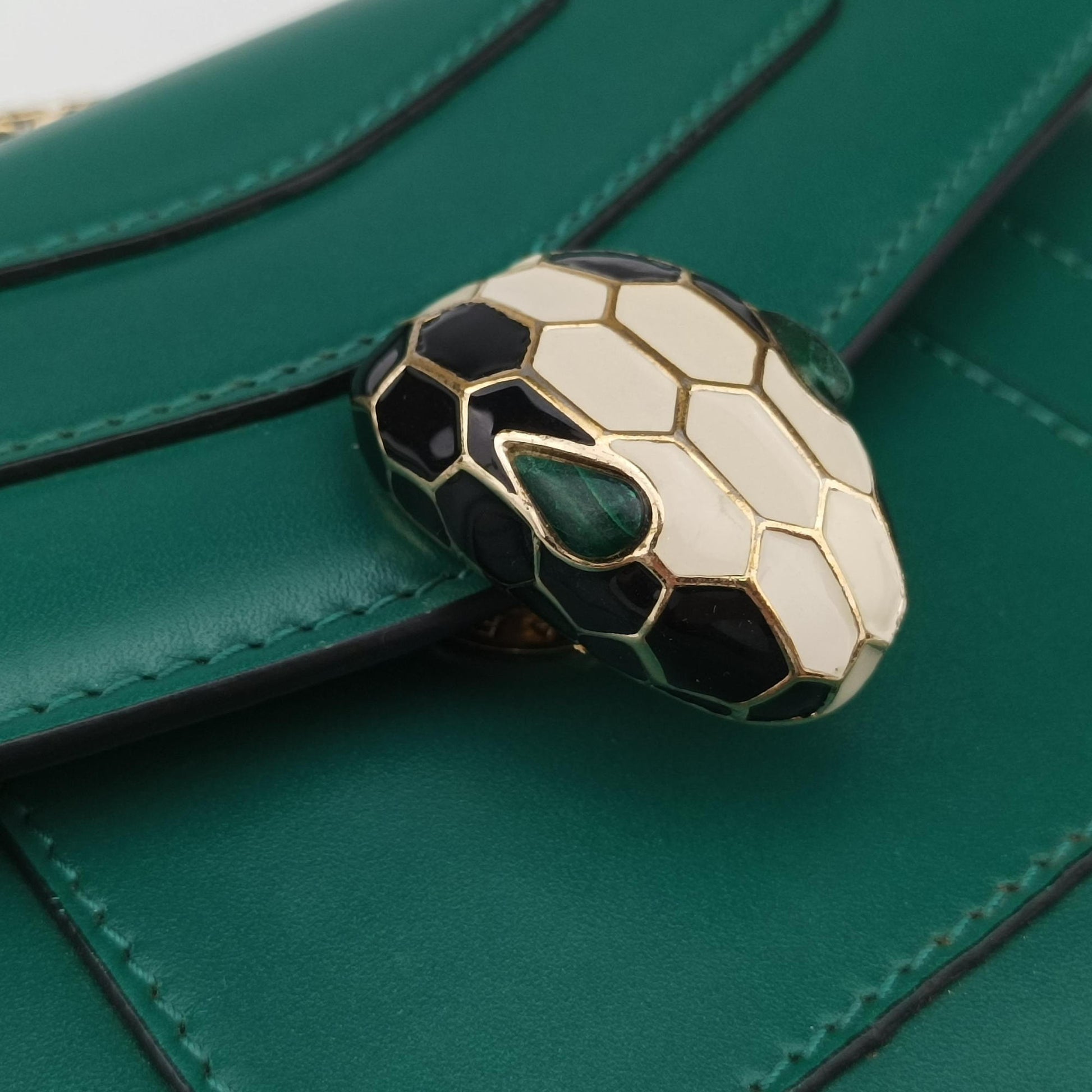 Serpenti Forever Green leather DG.A17.34560セルペンティ フォーエバー グリーン レザー DG.A17.34560