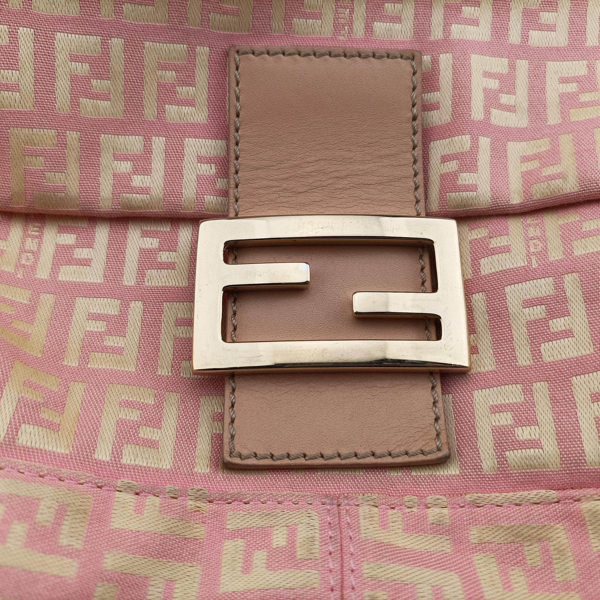 Mama Baguette Zucchino PinkｘBeige Canvas 8BR001 Lot number unknownマンマバケット ズッキーノ柄 ピンクｘベージュ キャンバス 8BR001 製番不明
