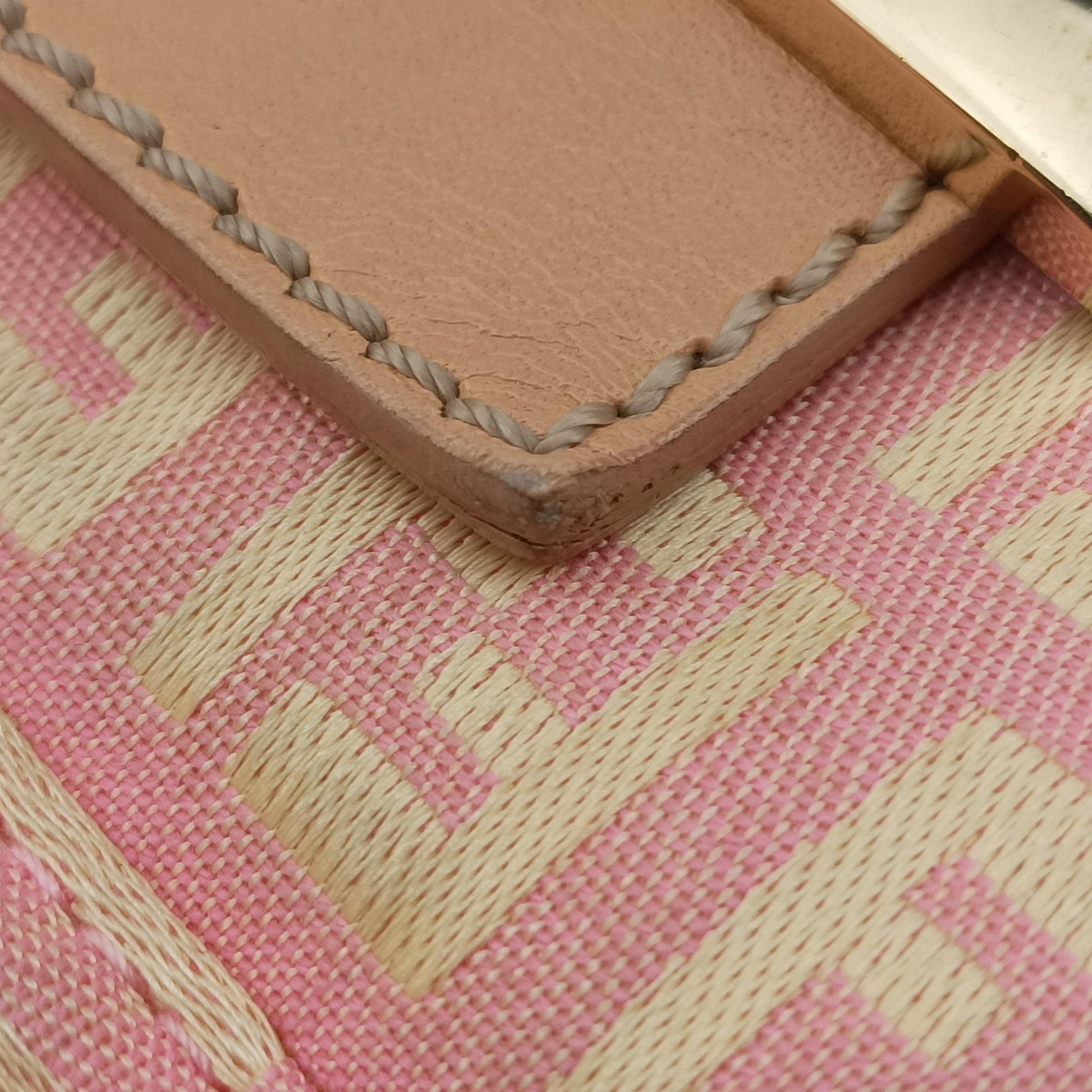 Mama Baguette Zucchino PinkｘBeige Canvas 8BR001 Lot number unknownマンマバケット ズッキーノ柄 ピンクｘベージュ キャンバス 8BR001 製番不明