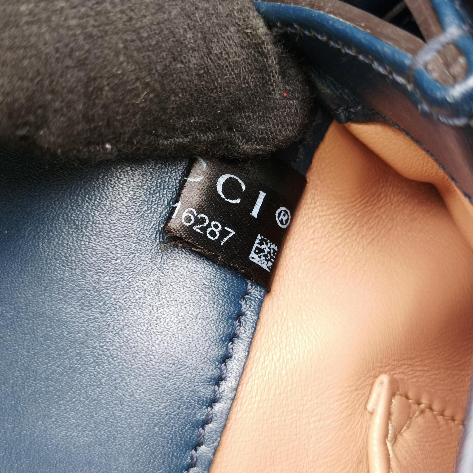 Queen Margaret Navy Leather 453778 F022216287クイーン マーガレット ネイビー レザー 453778 F022216287
