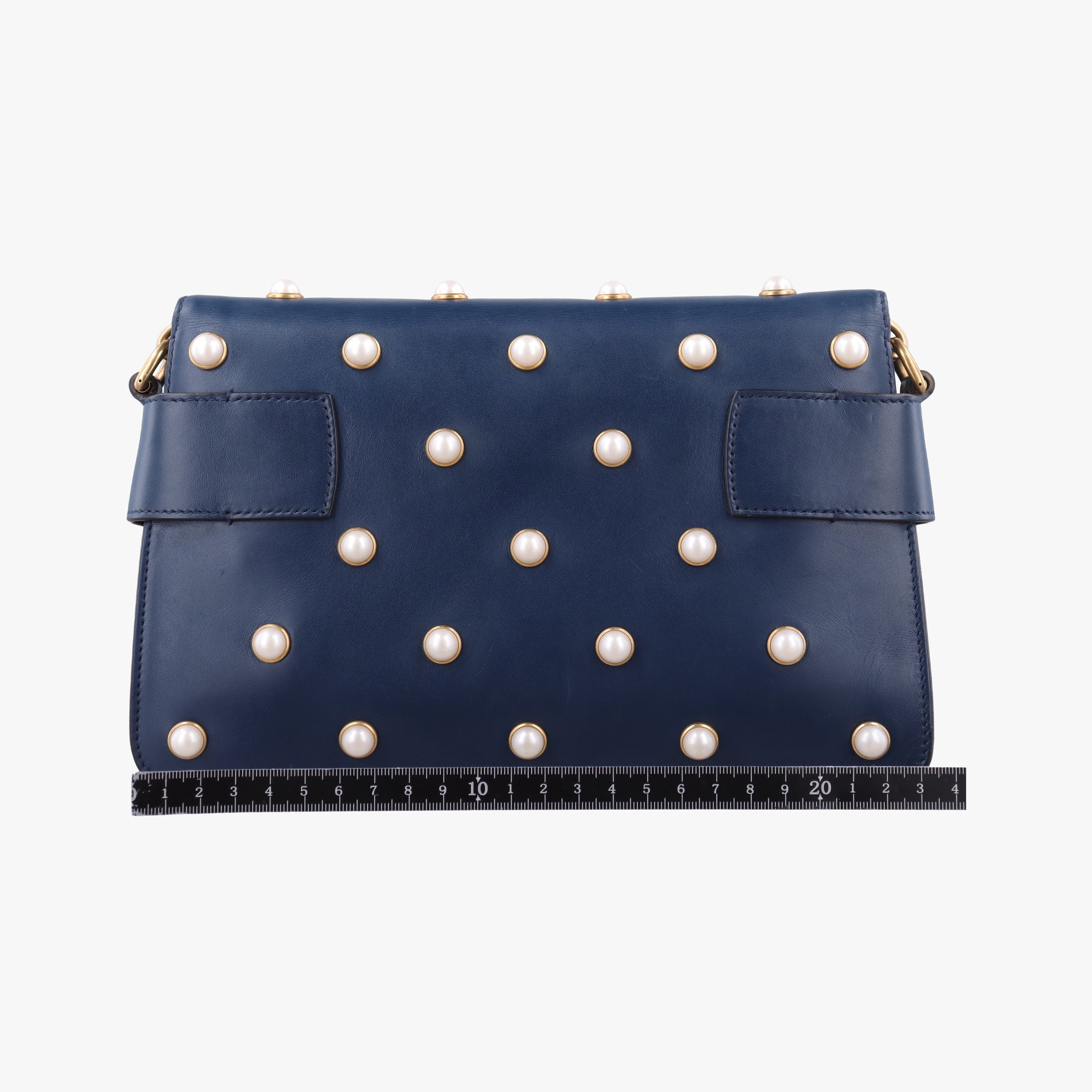 Queen Margaret Navy Leather 453778 F022216287クイーン マーガレット ネイビー レザー 453778 F022216287