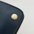 Queen Margaret Navy Leather 453778 F022216287クイーン マーガレット ネイビー レザー 453778 F022216287
