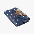 Queen Margaret Navy Leather 453778 F022216287クイーン マーガレット ネイビー レザー 453778 F022216287