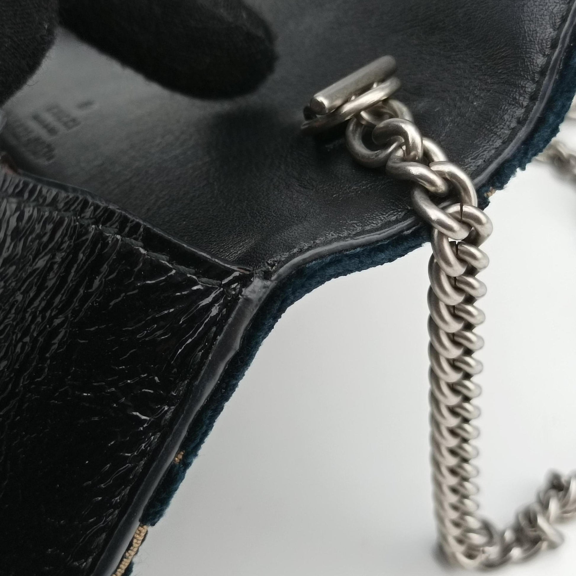 Dionysus Navy velour 476432 ディオニュソス ブルーブラック ベロア 476432 