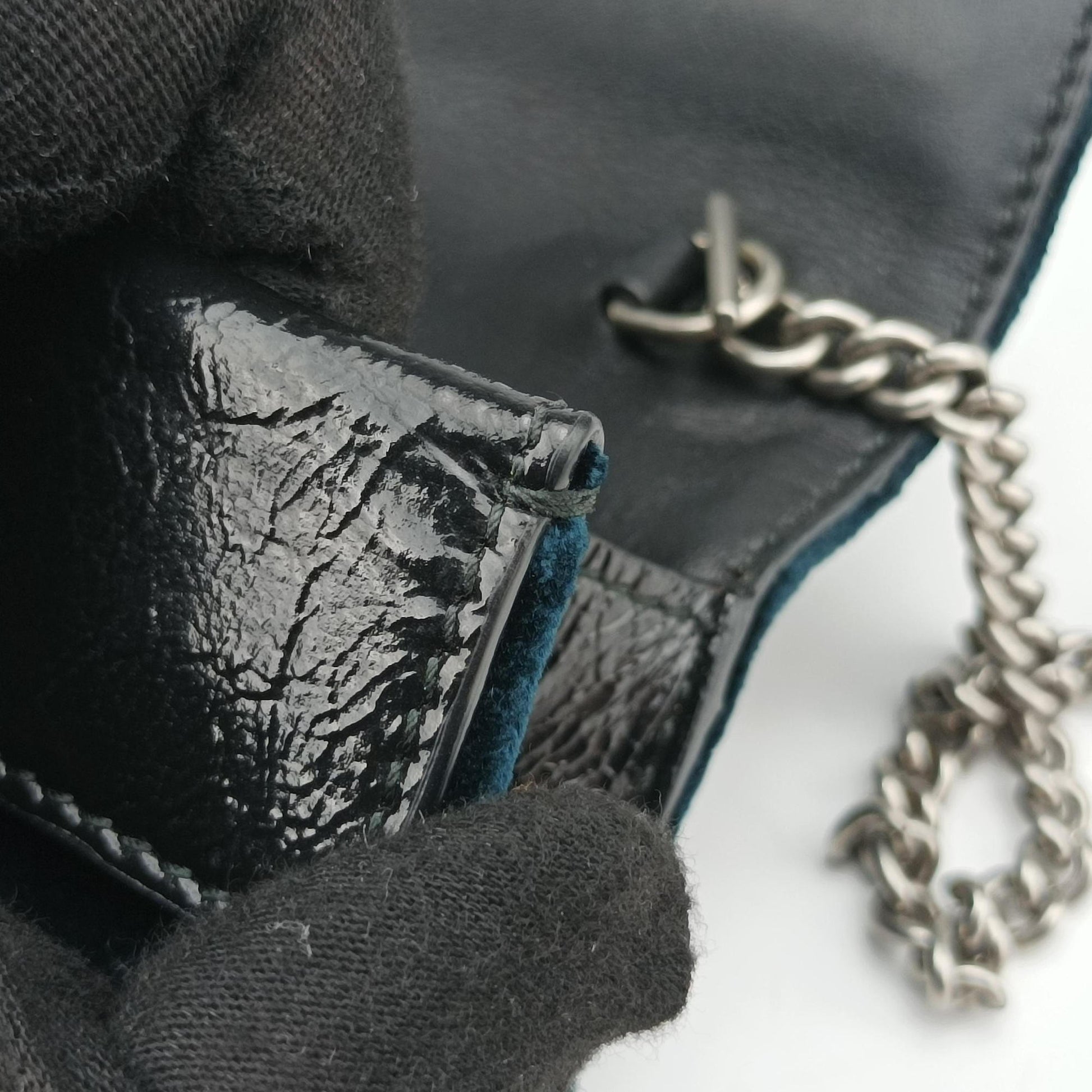 Dionysus Navy velour 476432 ディオニュソス ブルーブラック ベロア 476432 