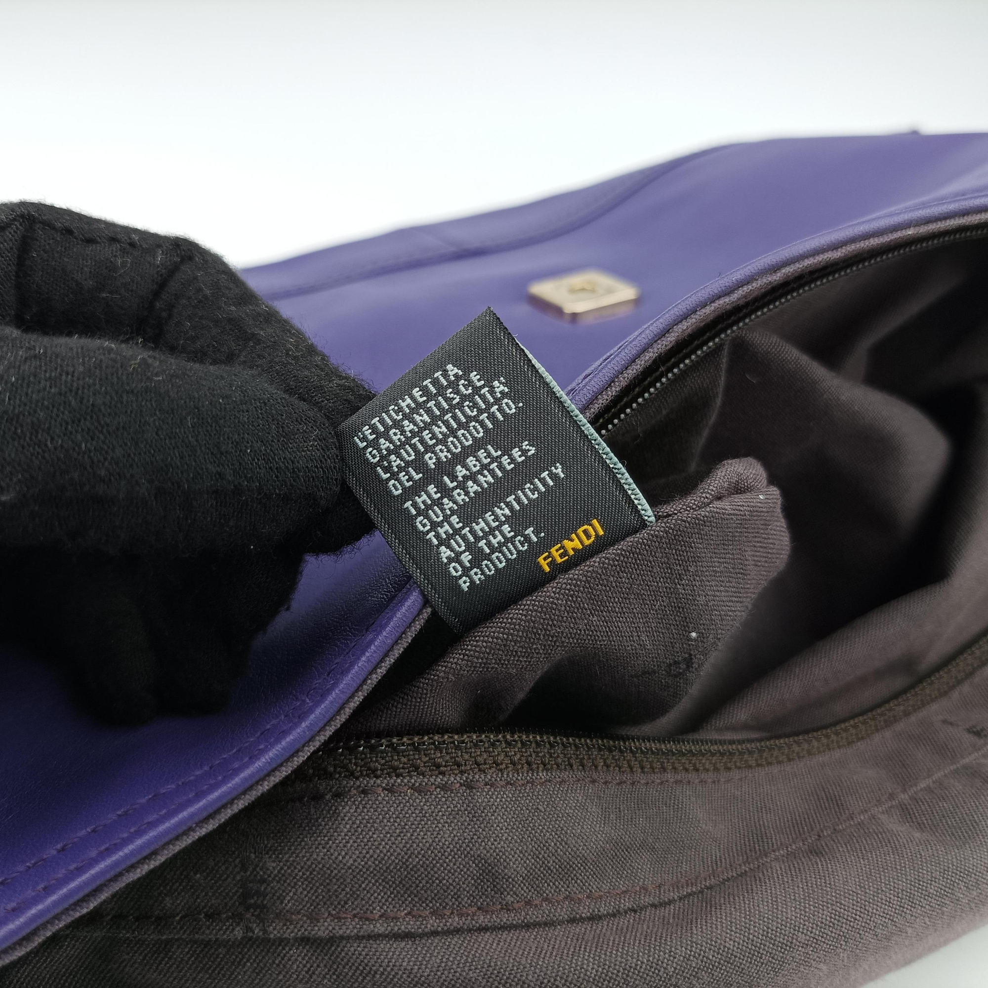 BAGUETTE Purple Leather 8BT180 8BT180-FQ5 119-2566マンマバケット パープル レザー 8BT180 8BT180-FQ5 119-2566