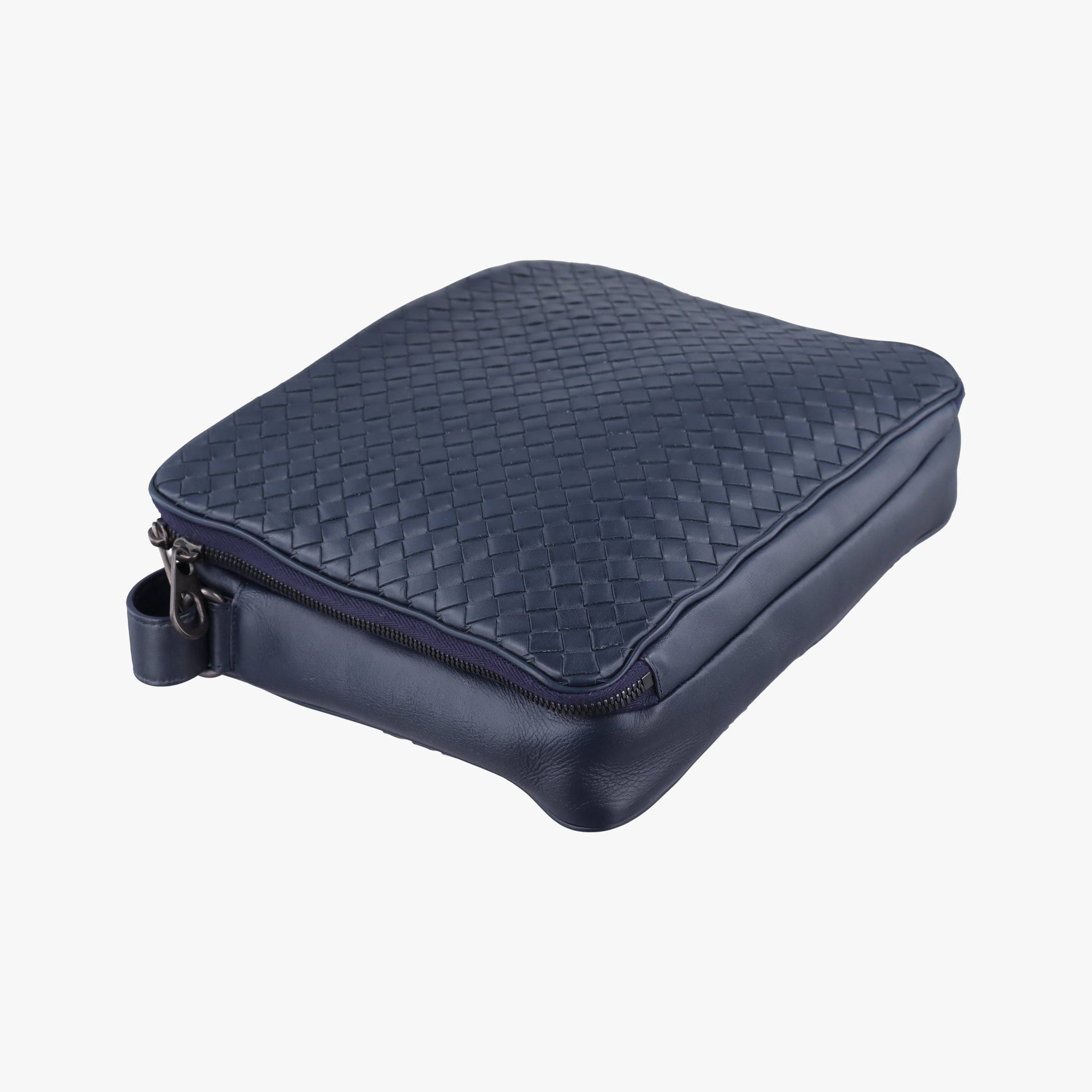 Intrecciato Navy lambskin B07532575Mイントレチャート ネイビー ラムスキン B07532575M