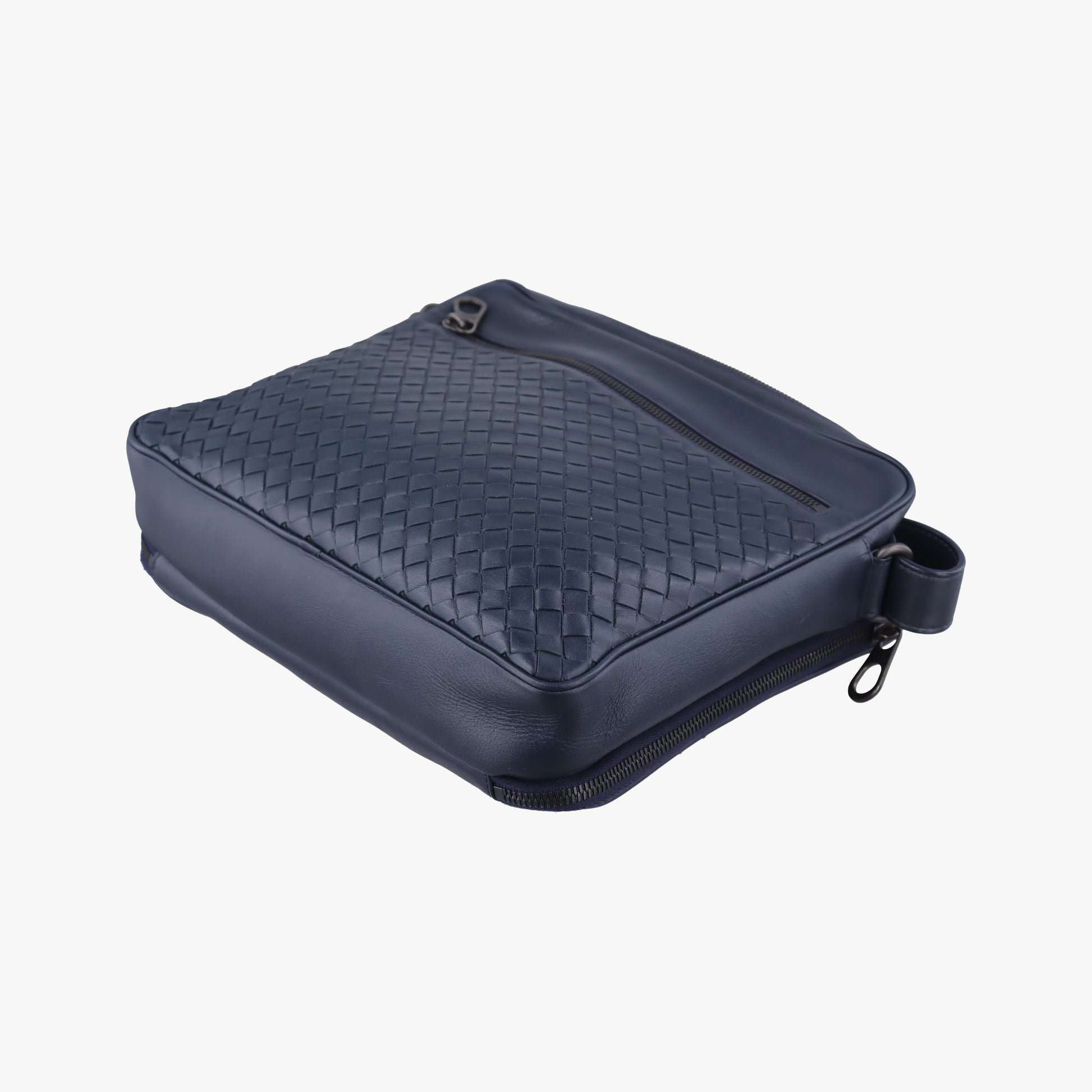 Intrecciato Navy lambskin B07532575Mイントレチャート ネイビー ラムスキン B07532575M