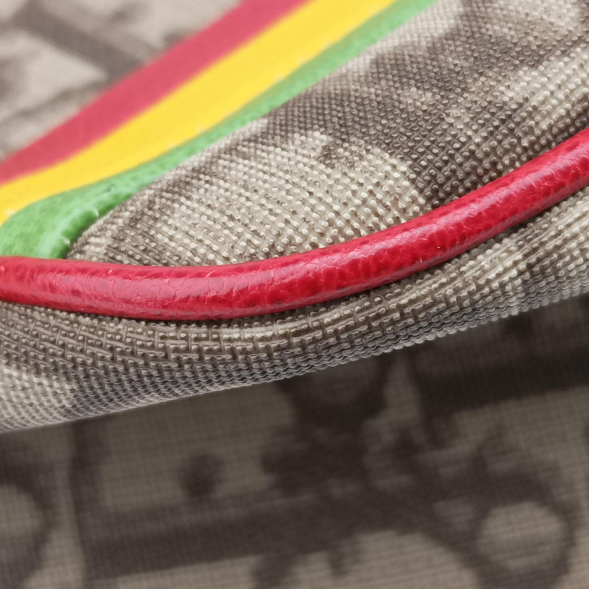 Rasta Trotter Messenger beige×Multicolour PVC coated canvas x leather 05RU 0074ラスタトロッターメッセンジャー ベージュ×マルチカラー PVCコーティングキャンバス×レザー 05RU 0074