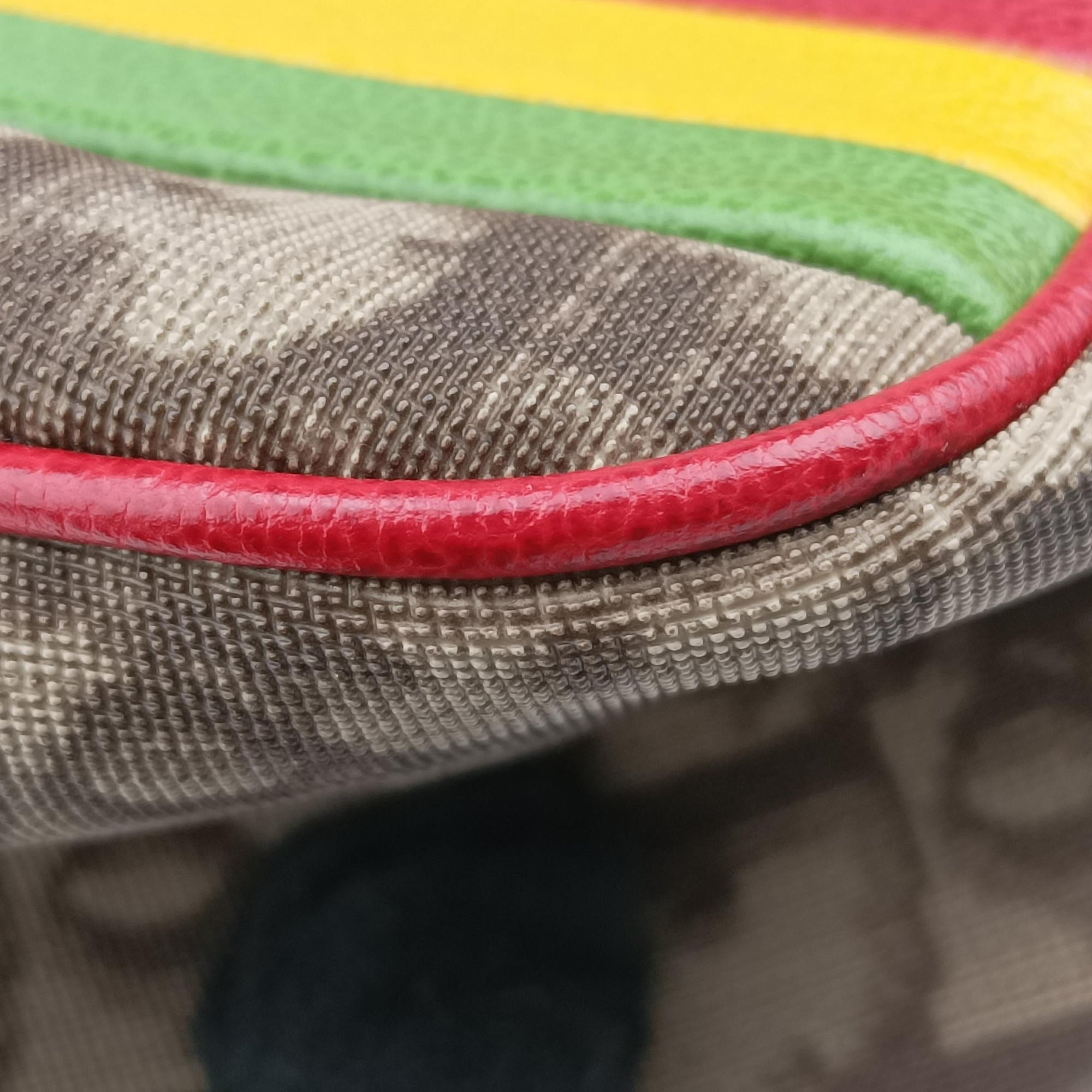 Rasta Trotter Messenger beige×Multicolour PVC coated canvas x leather 05RU 0074ラスタトロッターメッセンジャー ベージュ×マルチカラー PVCコーティングキャンバス×レザー 05RU 0074