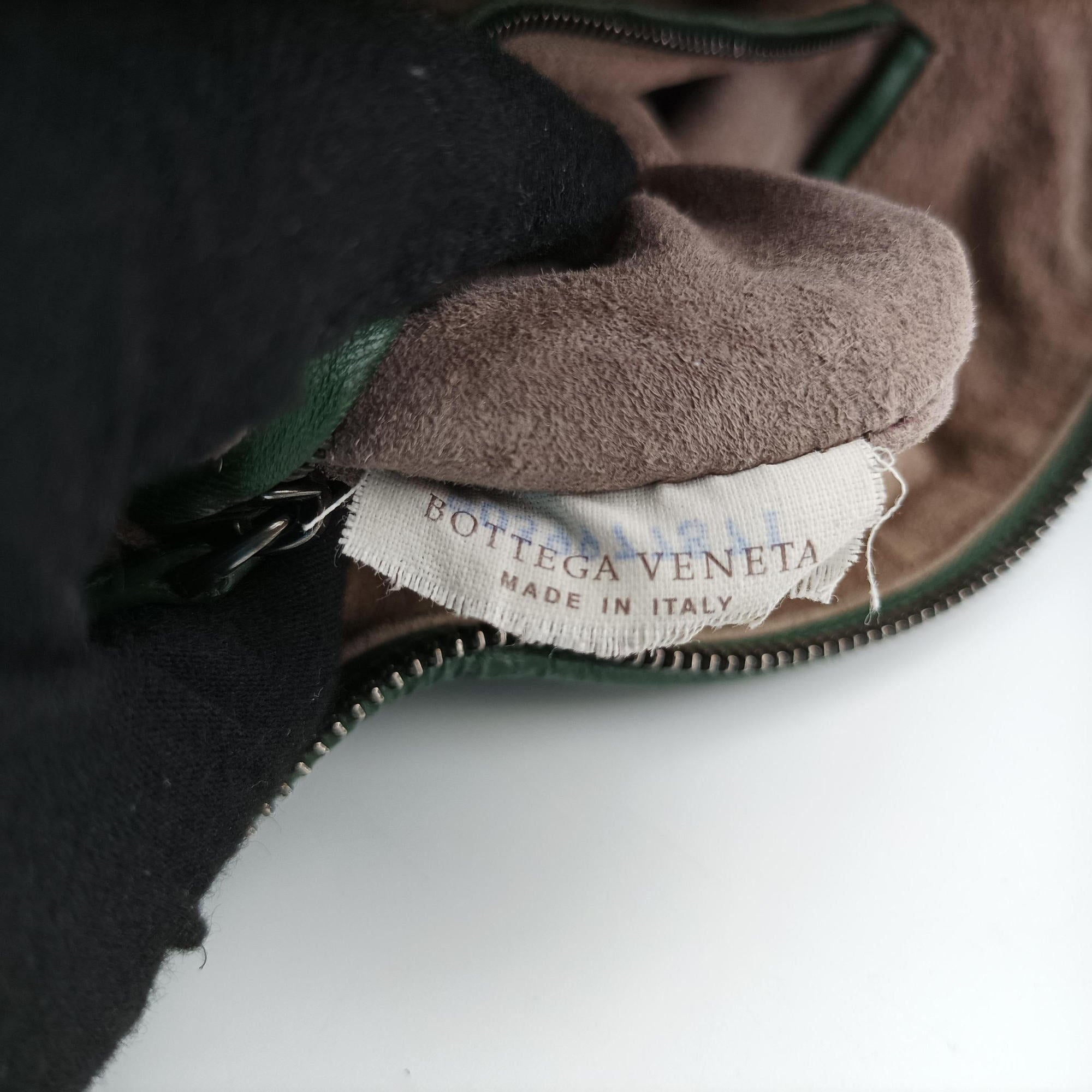 NODINI Intrecciato Green lambskin B03997787Iノディーニ イントレチャート グリーン ラムスキン B03997787I