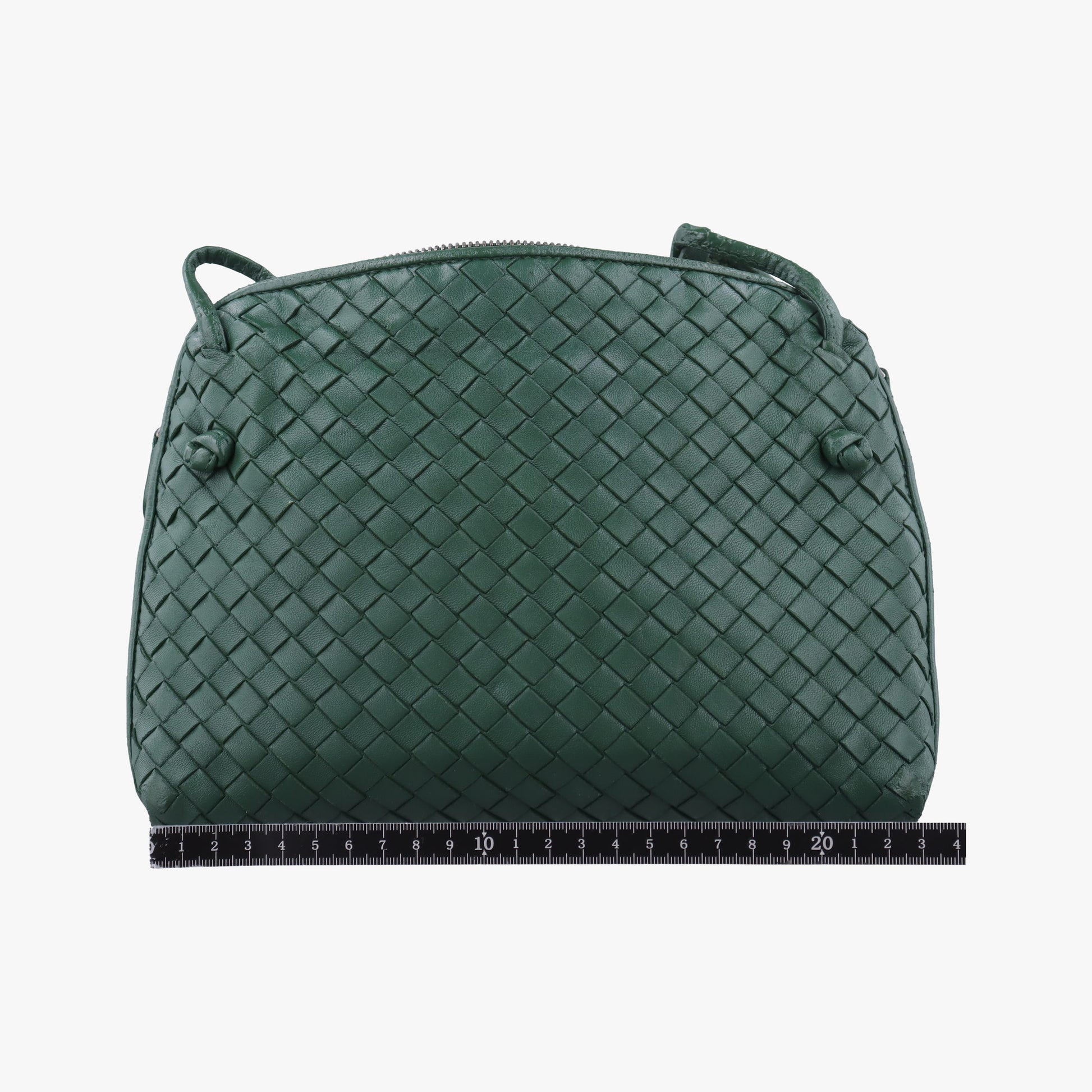 NODINI Intrecciato Green lambskin B03997787Iノディーニ イントレチャート グリーン ラムスキン B03997787I