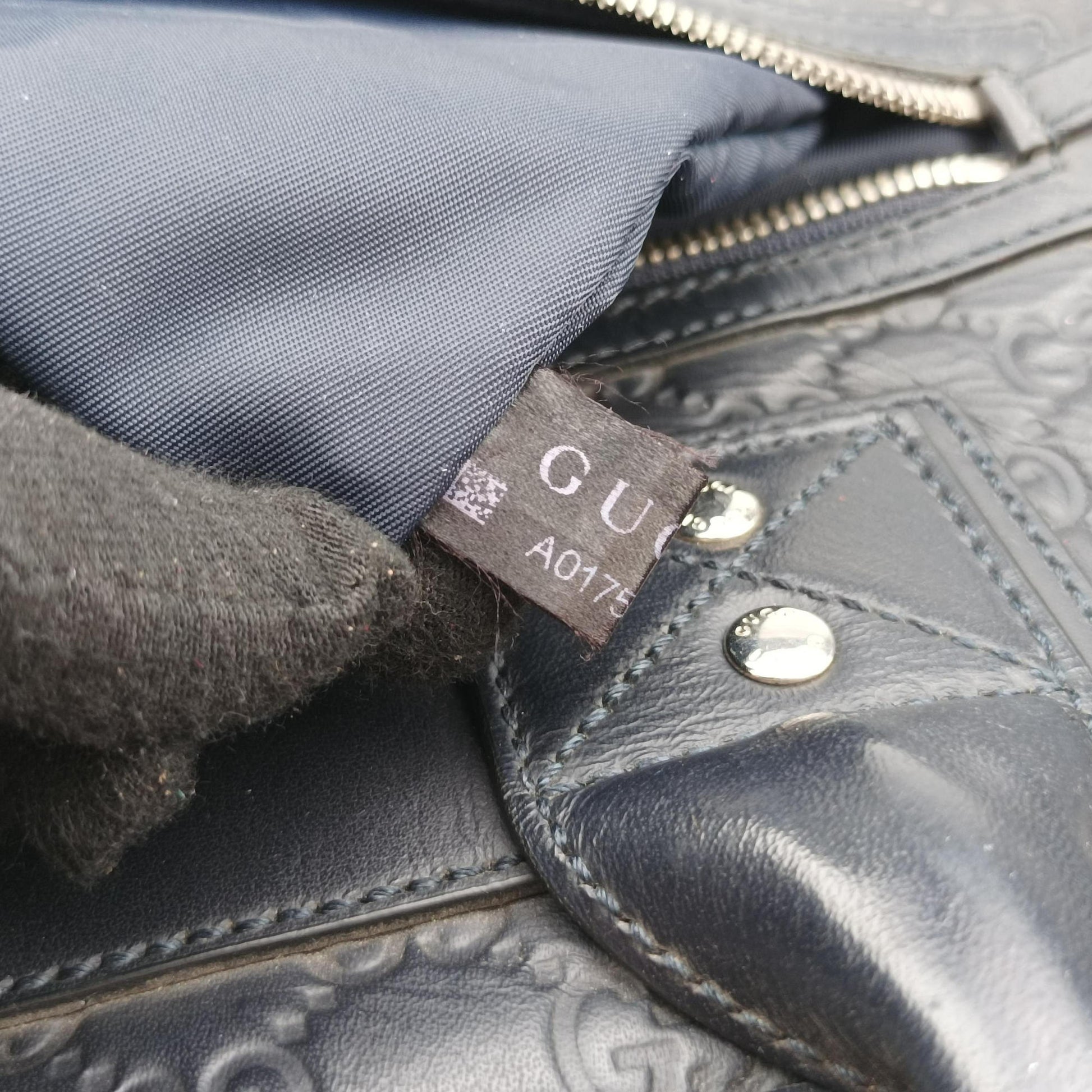 Guccissima Briefcase Business Black Leather 328937 A017540085グッチシマ ブリーフケース ビジネス ブラック レザー 328937 A017540085
