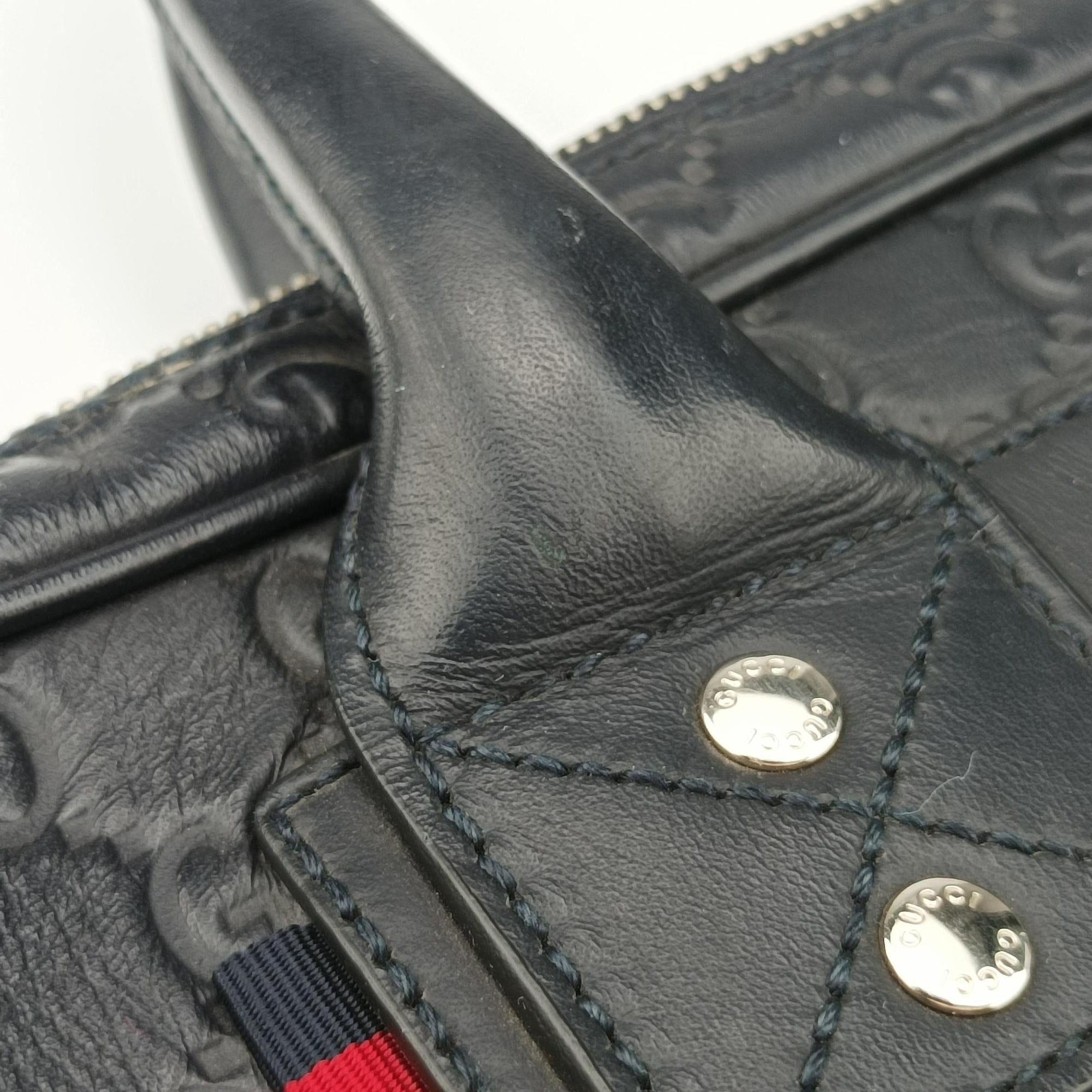 Guccissima Briefcase Business Black Leather 328937 A017540085グッチシマ ブリーフケース ビジネス ブラック レザー 328937 A017540085