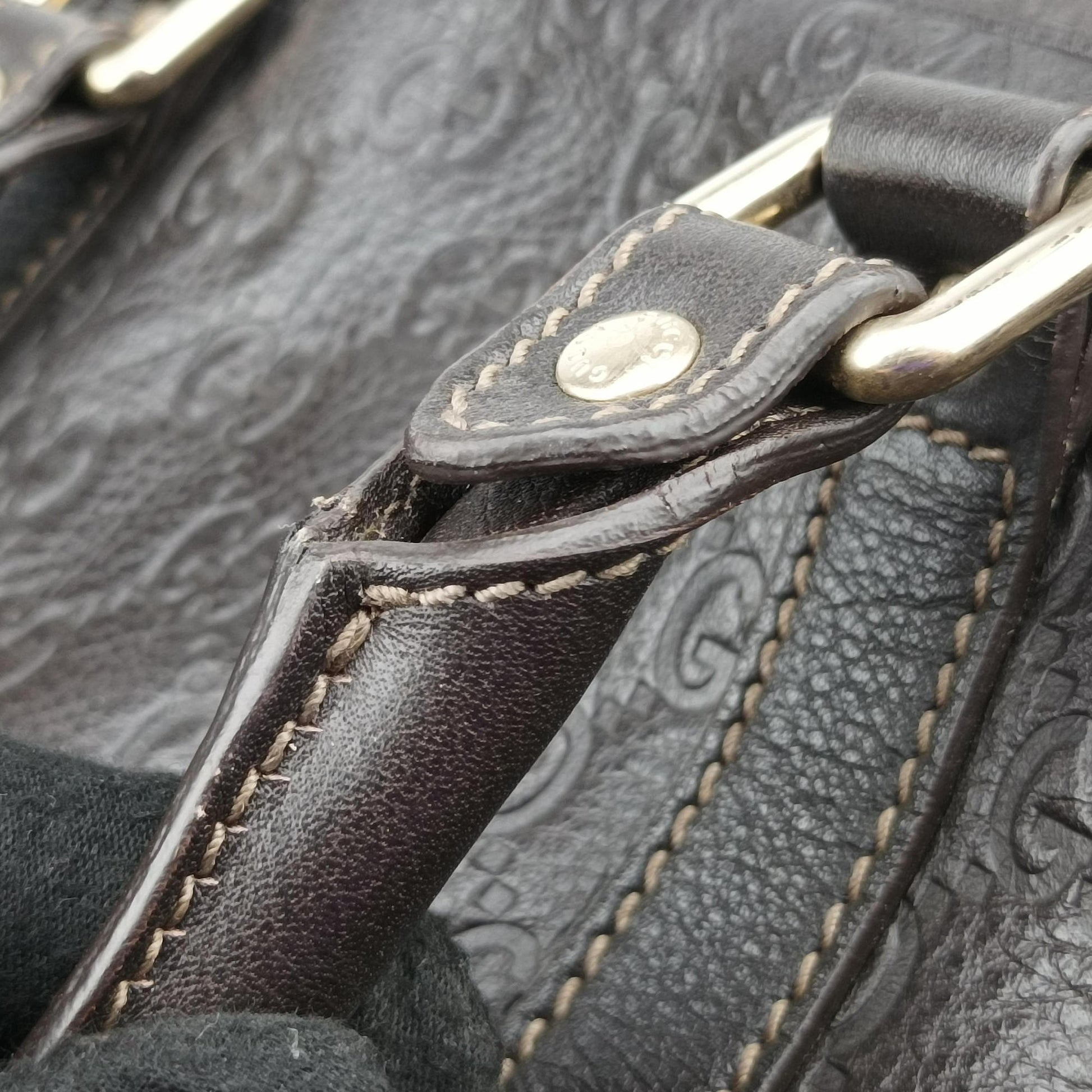 Guccissima Business Brown leather 201480 C8133351グッチシマ ビジネス ブラウン レザー 201480 C8133351