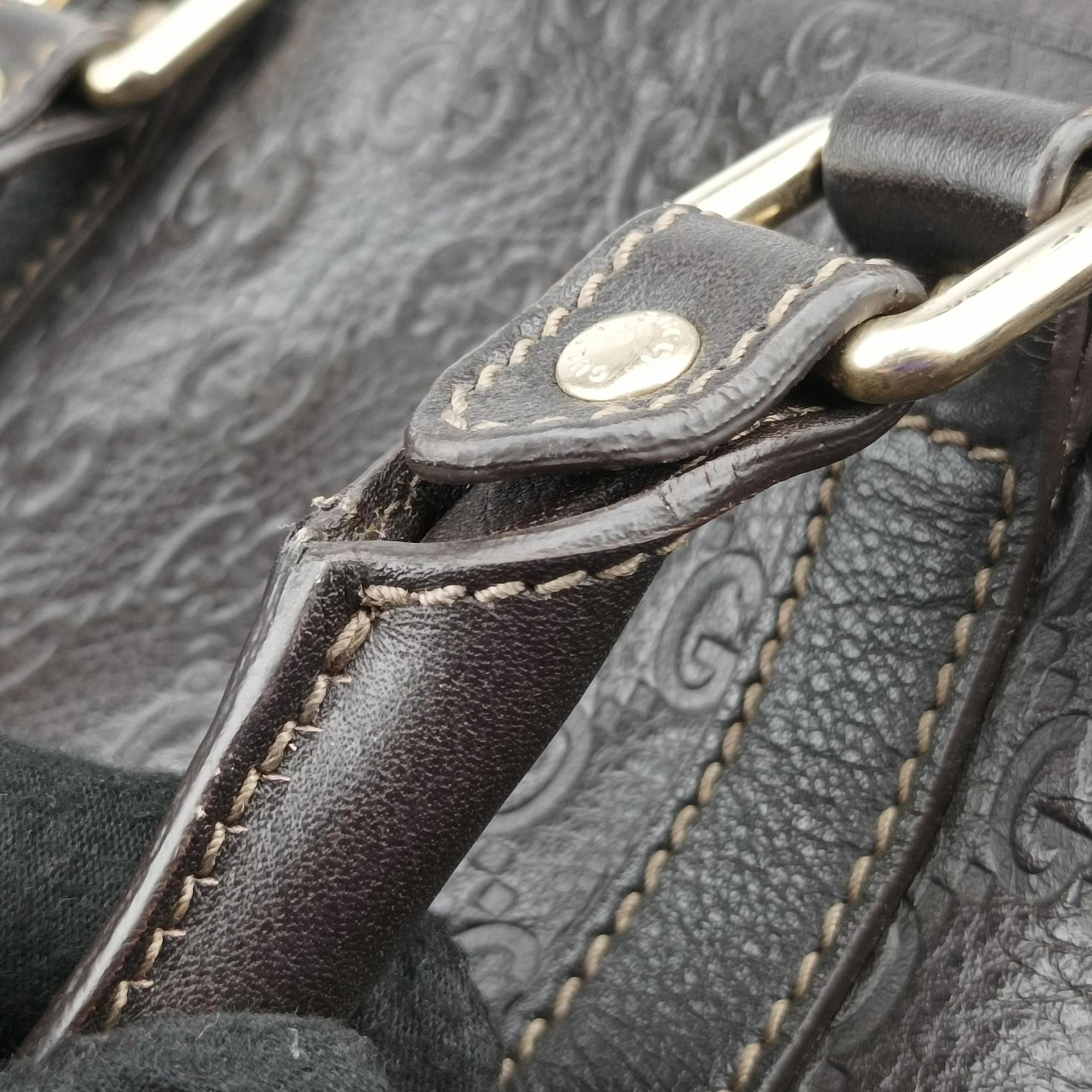 Guccissima Business Brown leather 201480 C8133351グッチシマ ビジネス ブラウン レザー 201480 C8133351
