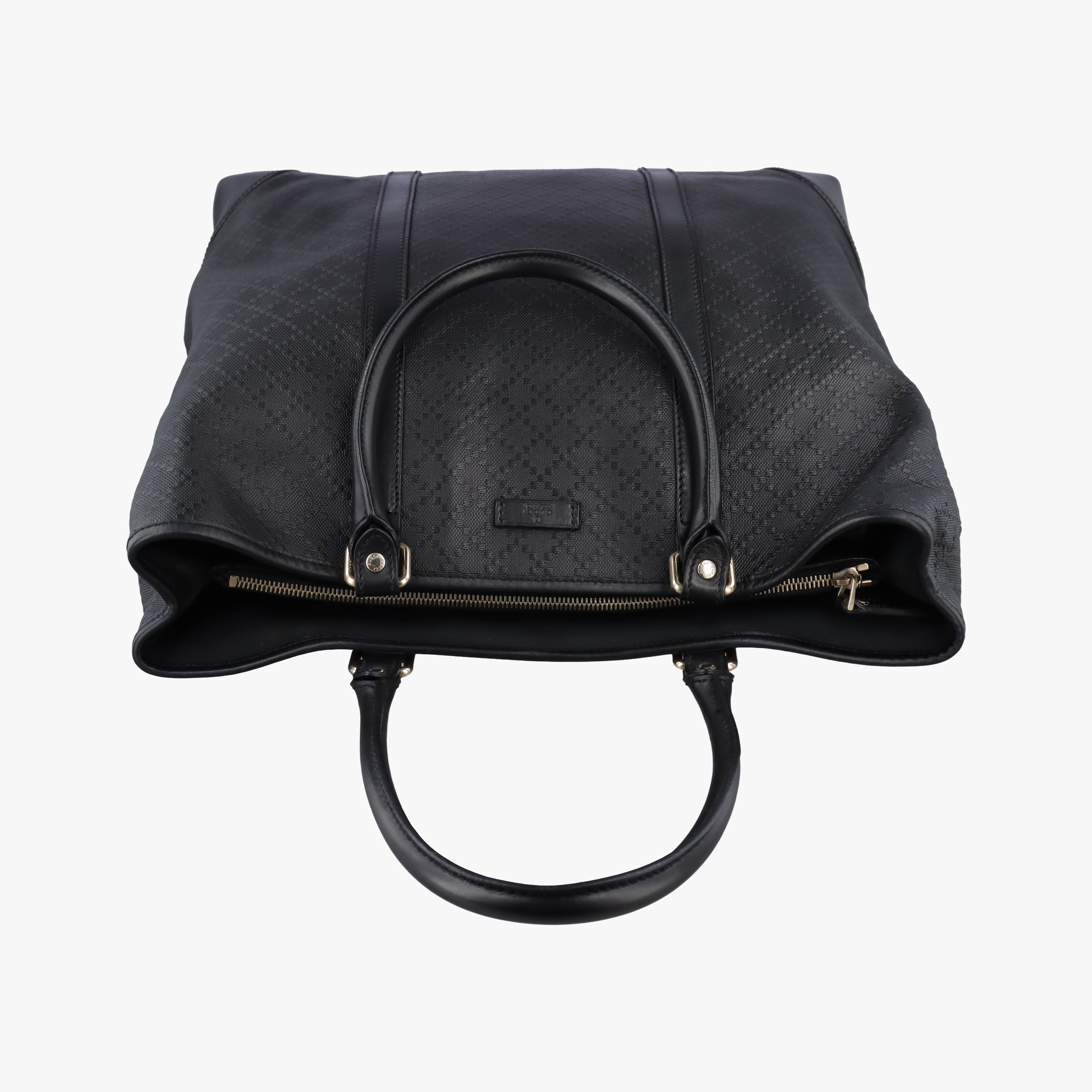 Diamante tote Black Leather 223668 G9035342ディアマンテ トート ブラック レザー 223668 G9035342