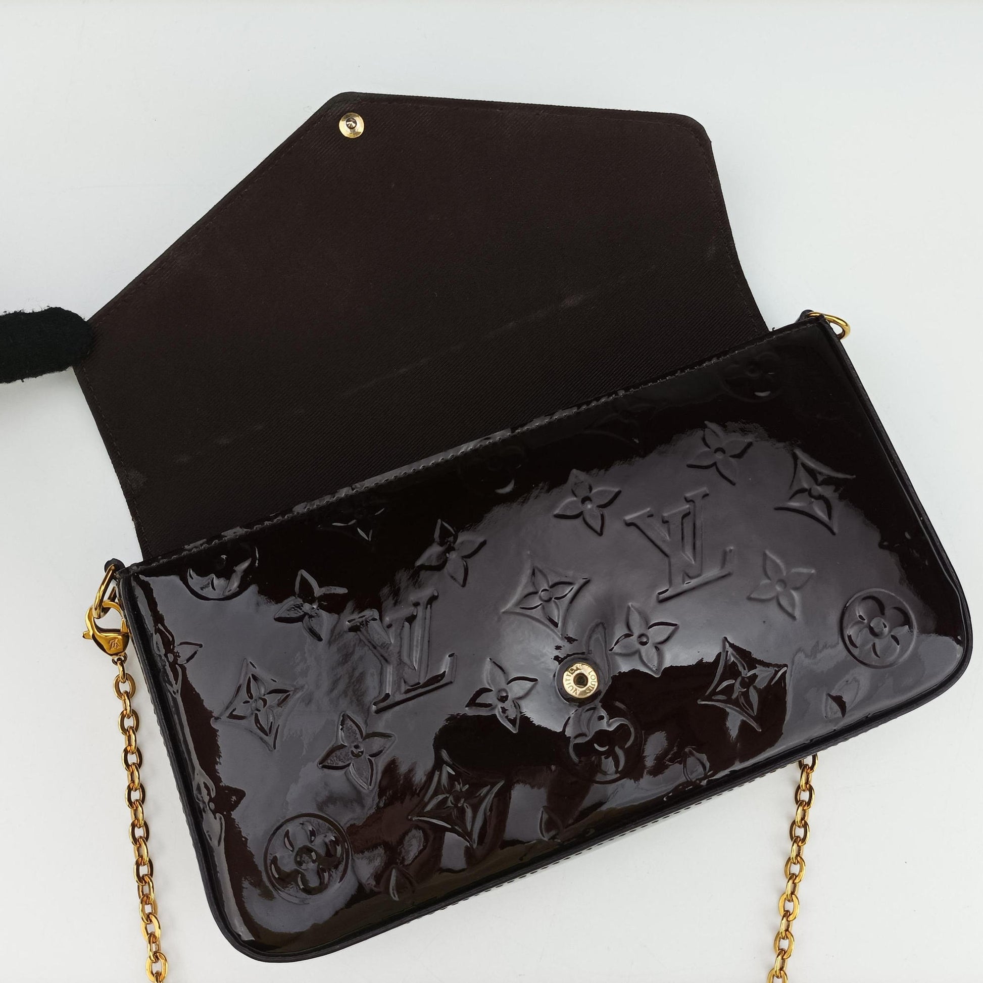Pochette Felice Amarante Vernis M61267 TJ0149ポシェットフェリシー アマラント ヴェルニ M61267 TJ0149