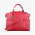 GG Charm Top Handle Red Leather 339551 G019638718GGチャーム トップ ハンドル レッド レザー 339551 G019638718