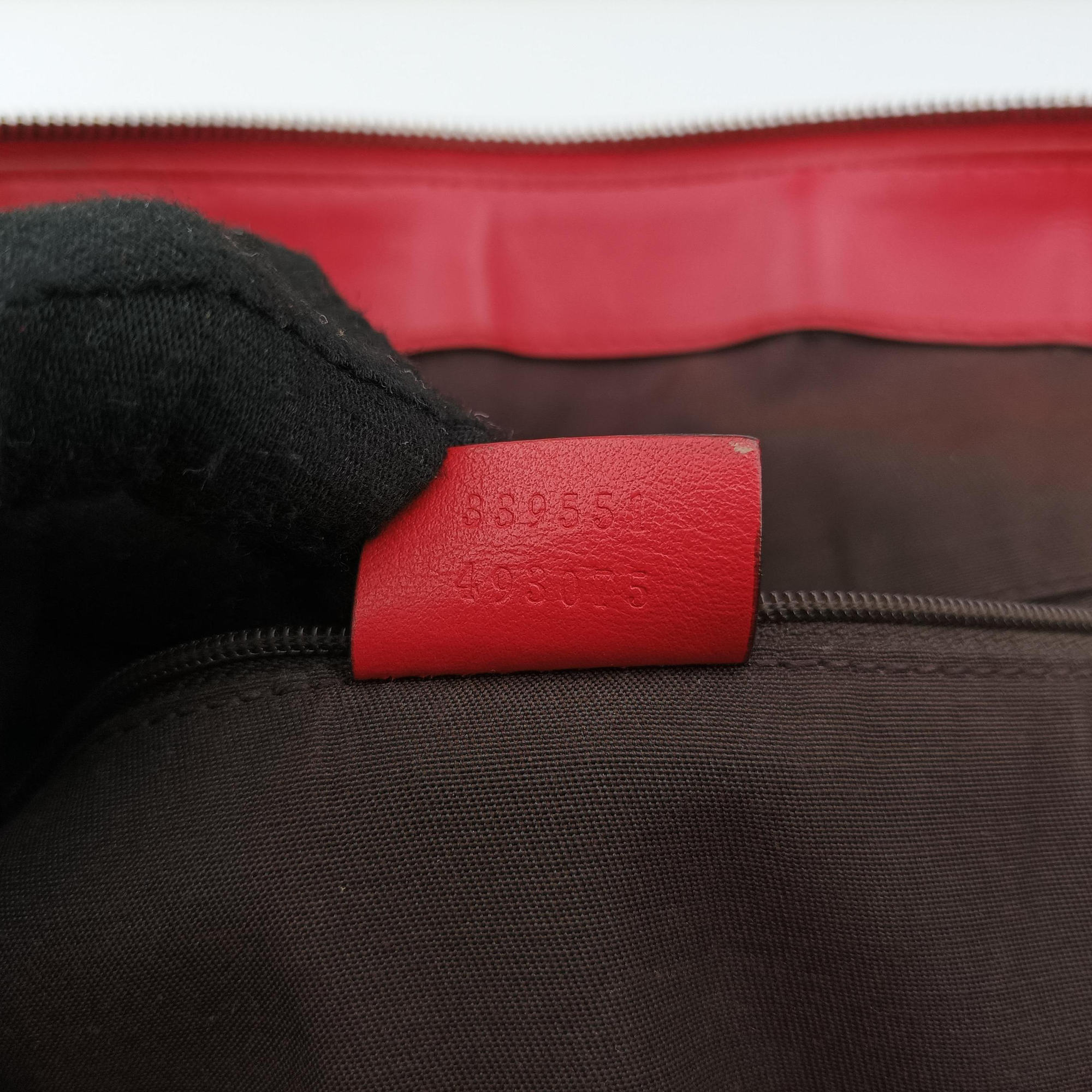 GG Charm Top Handle Red Leather 339551 G019638718GGチャーム トップ ハンドル レッド レザー 339551 G019638718