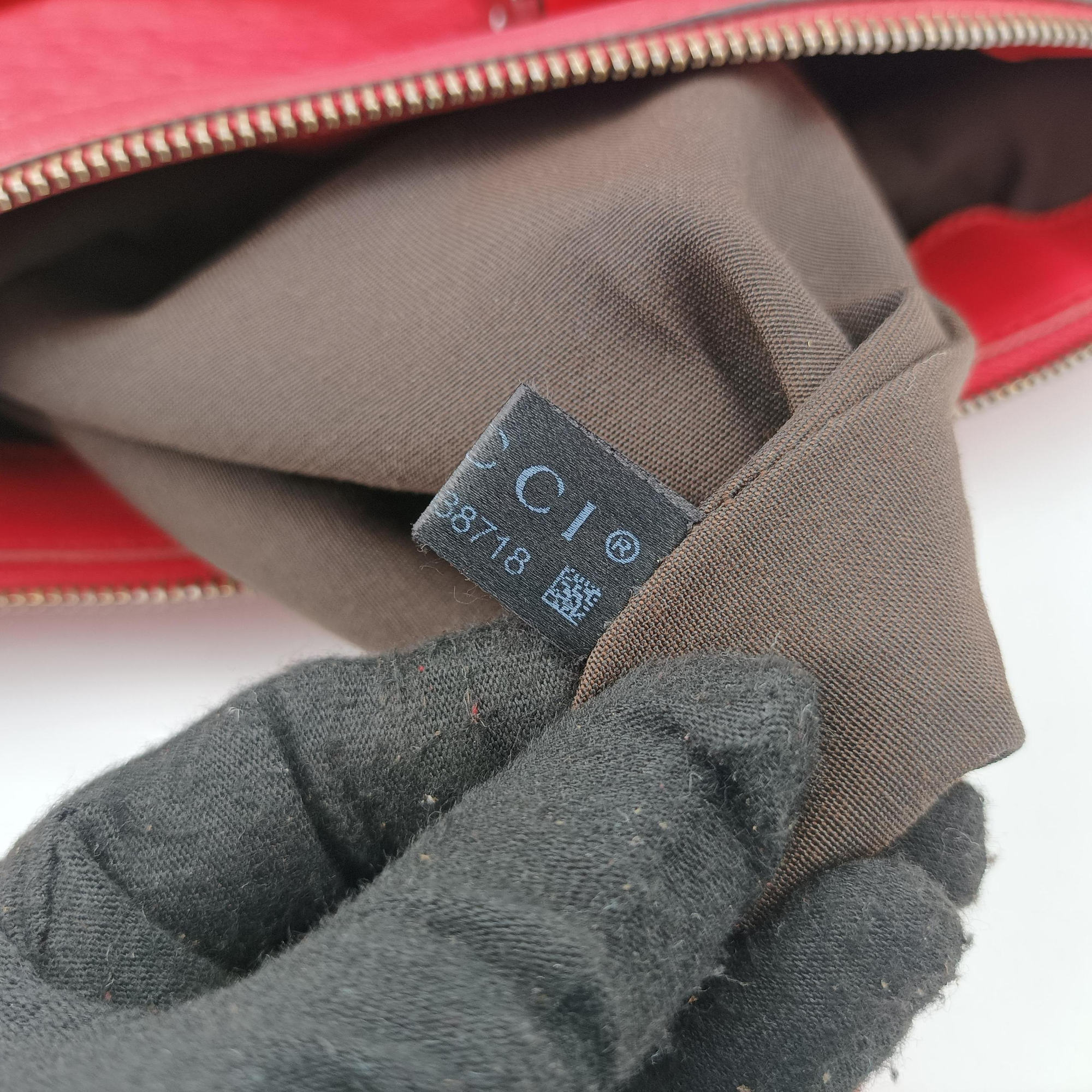 GG Charm Top Handle Red Leather 339551 G019638718GGチャーム トップ ハンドル レッド レザー 339551 G019638718