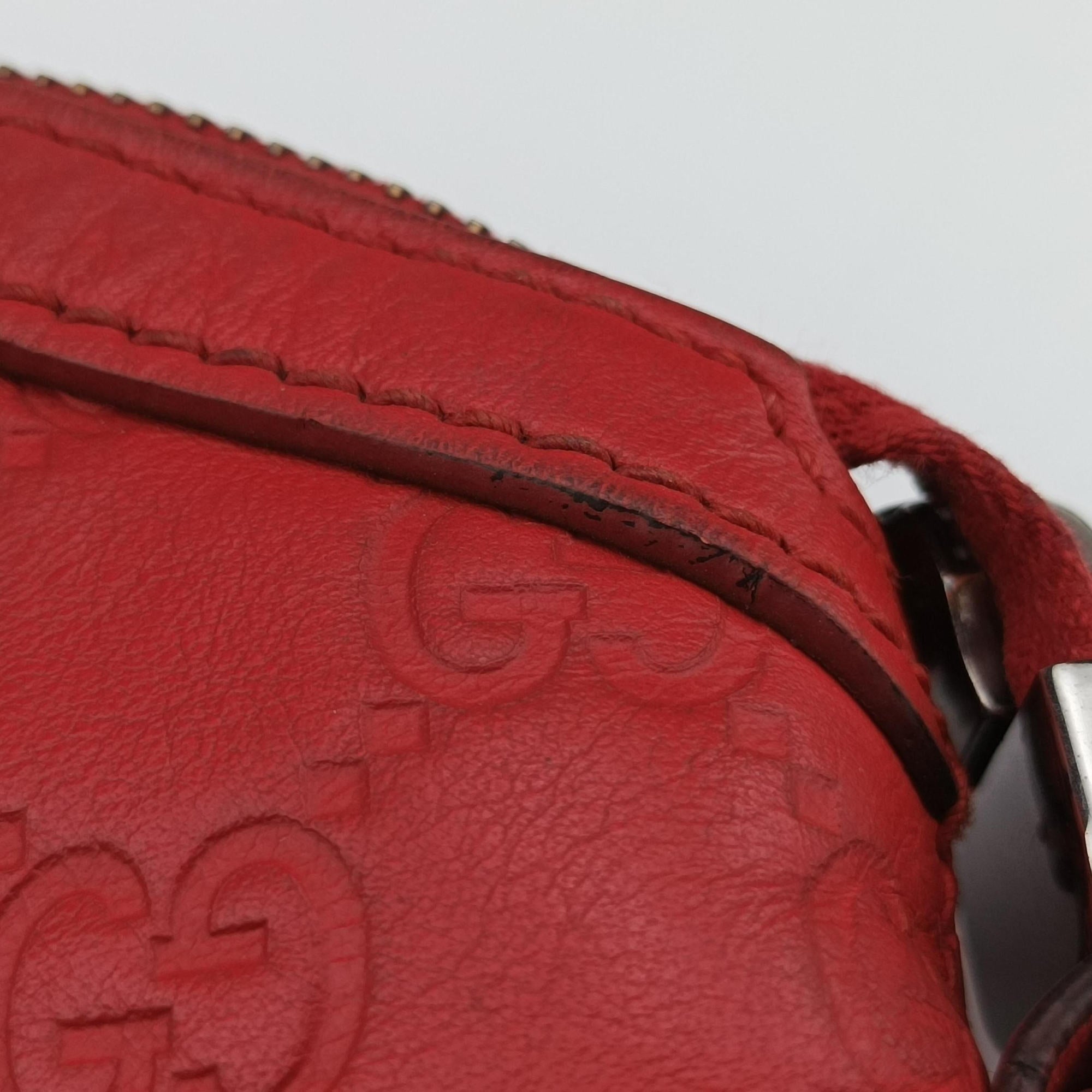 GG Charm Top Handle Red Leather 339551 G019638718GGチャーム トップ ハンドル レッド レザー 339551 G019638718