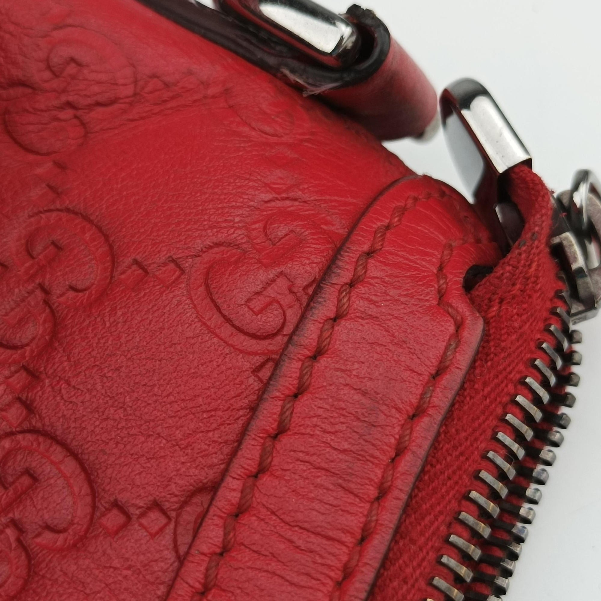 GG Charm Top Handle Red Leather 339551 G019638718GGチャーム トップ ハンドル レッド レザー 339551 G019638718