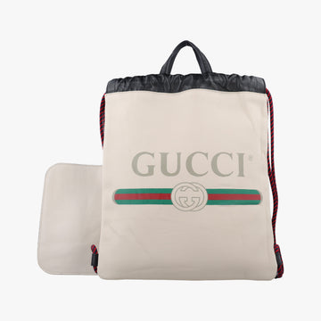 Gucci print White Leather 523586 I024981344グッチプリント ホワイト レザー 523586 I024981344