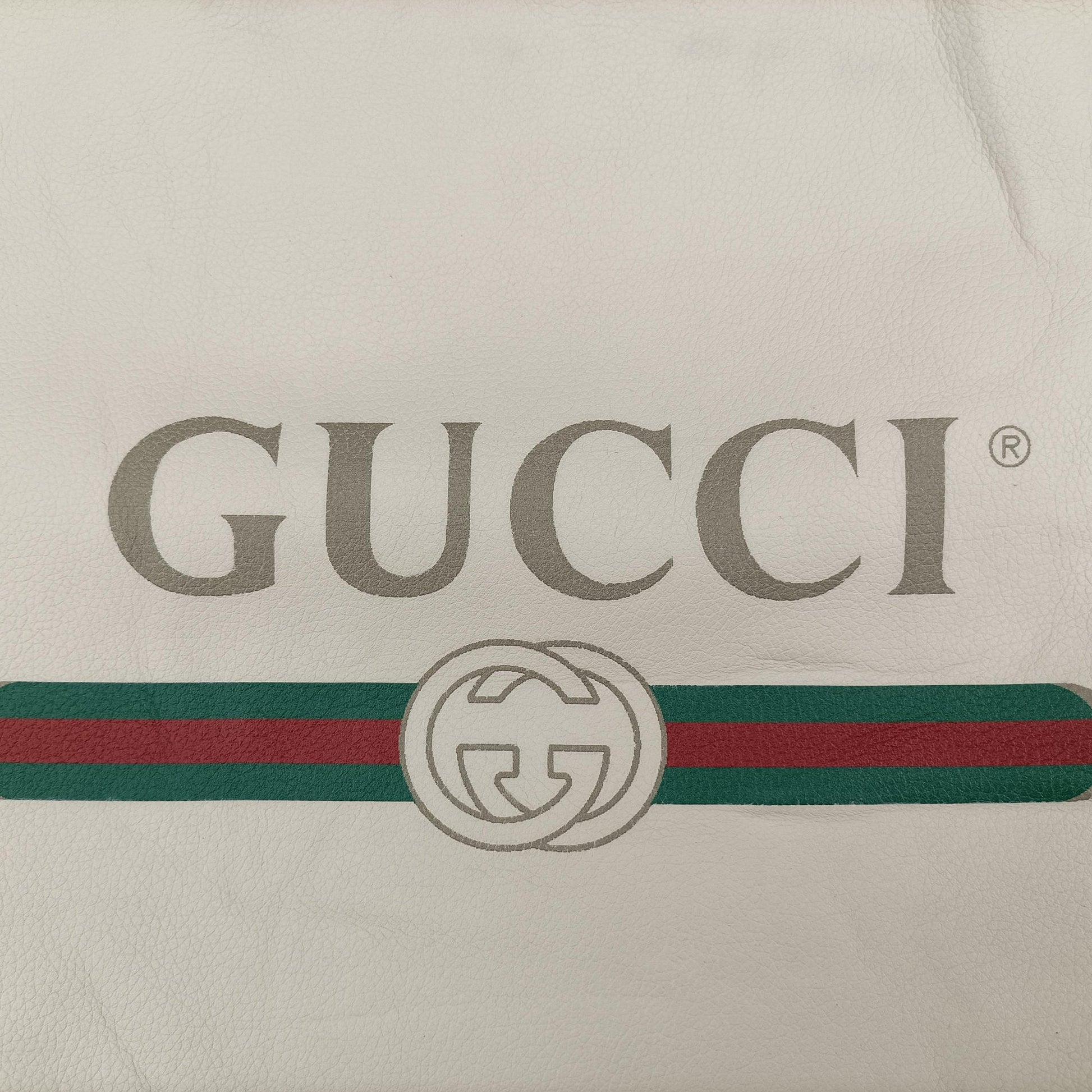 Gucci print White Leather 523586 I024981344グッチプリント ホワイト レザー 523586 I024981344