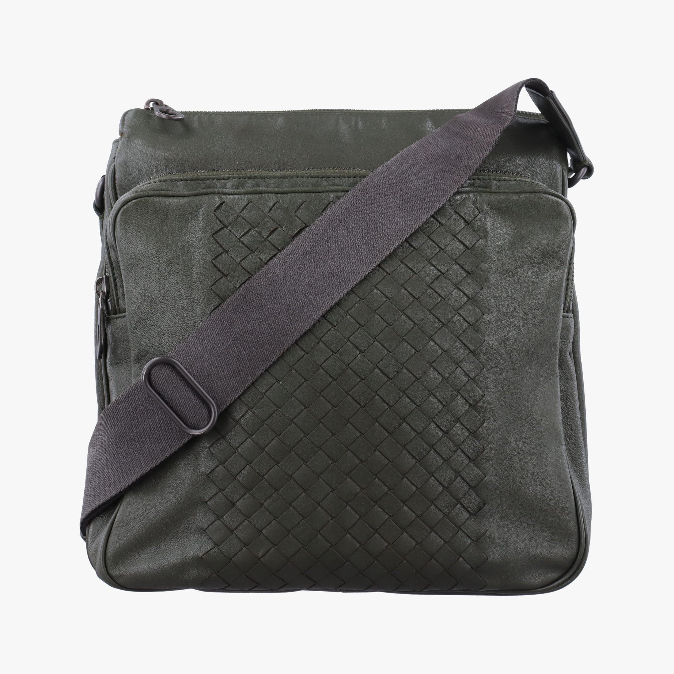 Intrecciato Green lambskin B04842859Vイントレチャート グリーン ラムスキン B04842859V