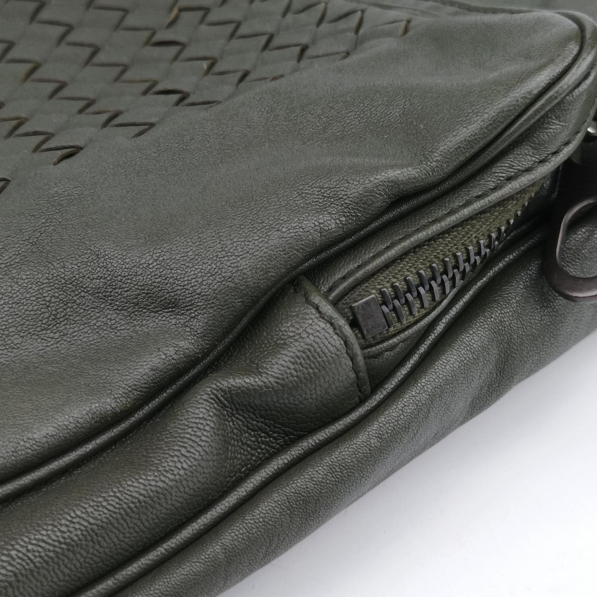 Intrecciato Green lambskin B04842859Vイントレチャート グリーン ラムスキン B04842859V