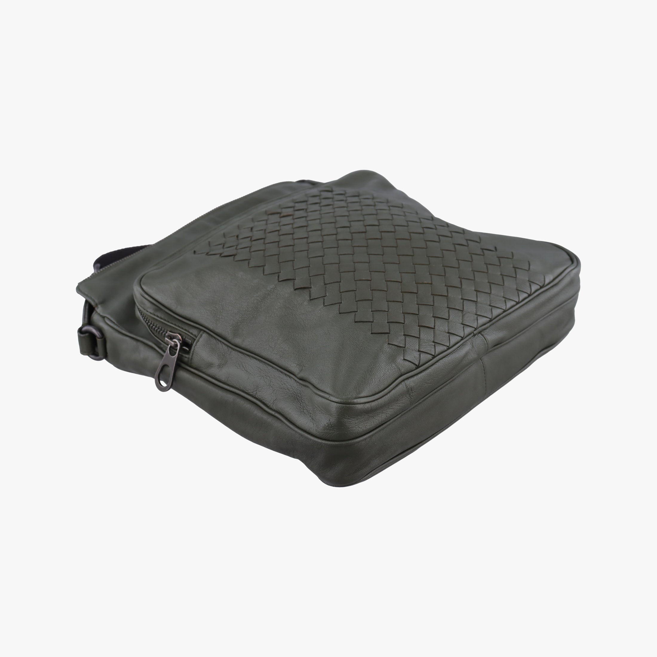 Intrecciato Green lambskin B04842859Vイントレチャート グリーン ラムスキン B04842859V