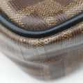 Zucca pattern small Brown×black PVC coated canvas×Leather 7VA456 7VA456 A5K4 199-0397ズッカ柄 スモール ブラウン×ブラック PVCコーティングキャンバス×レザー 7VA456 7VA456 A5K4 199-0397