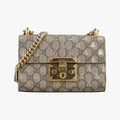 Padlock Brown PVC coated canvas 409487 F023573864パドロック ブラウン PVCコーティングキャンバス 409487 F023573864