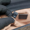 Padlock Brown PVC coated canvas 409487 F023573864パドロック ブラウン PVCコーティングキャンバス 409487 F023573864