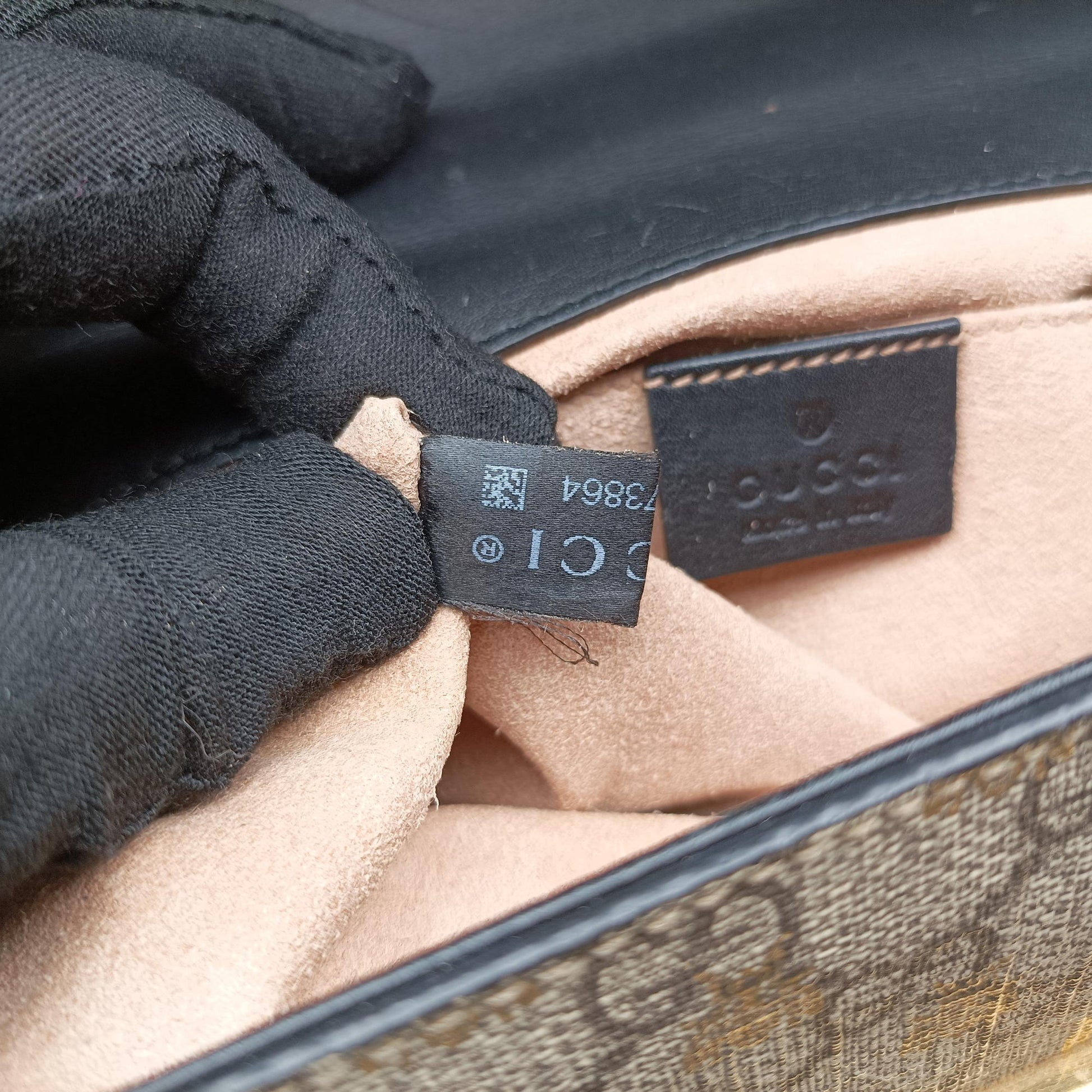 Padlock Brown PVC coated canvas 409487 F023573864パドロック ブラウン PVCコーティングキャンバス 409487 F023573864
