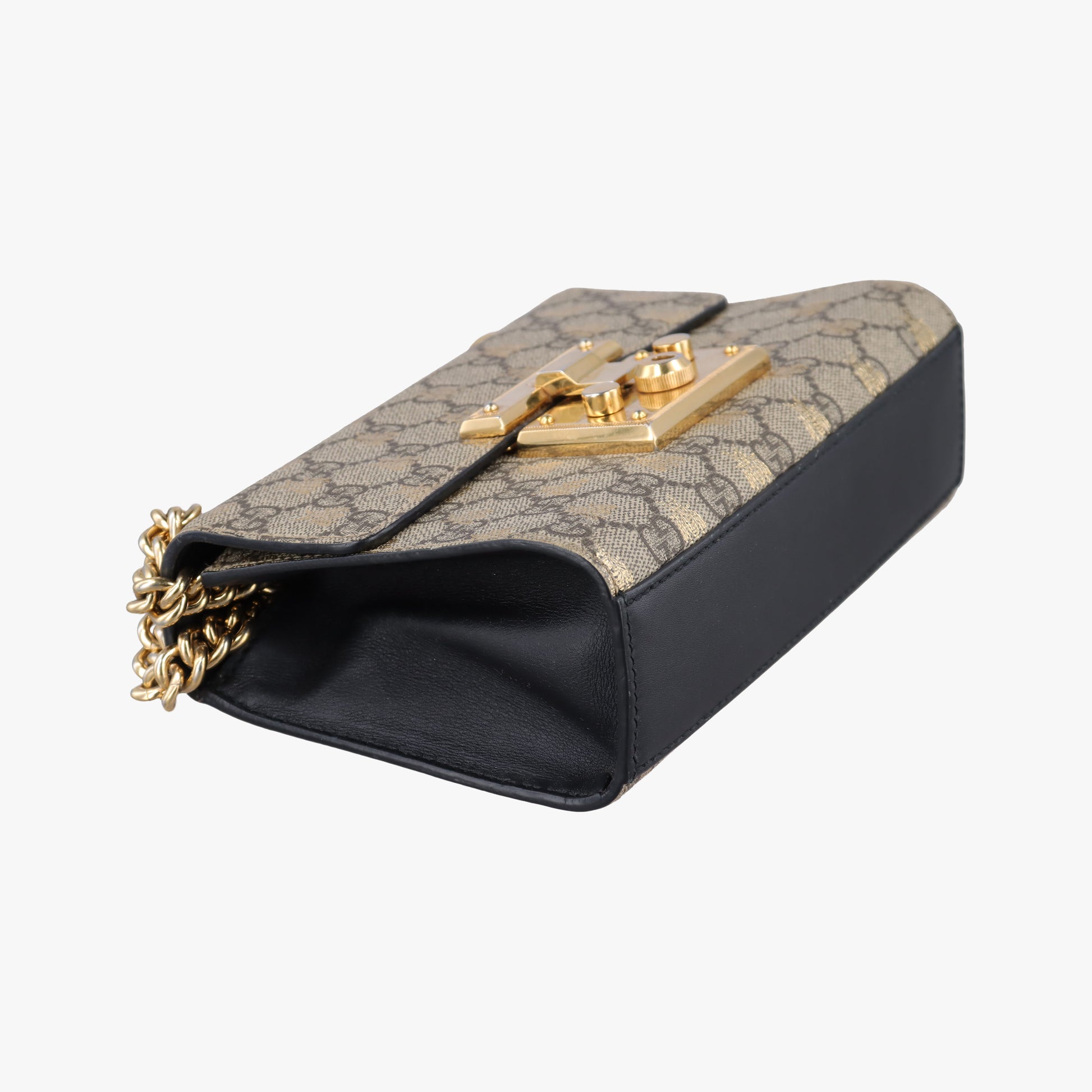 Padlock Brown PVC coated canvas 409487 F023573864パドロック ブラウン PVCコーティングキャンバス 409487 F023573864