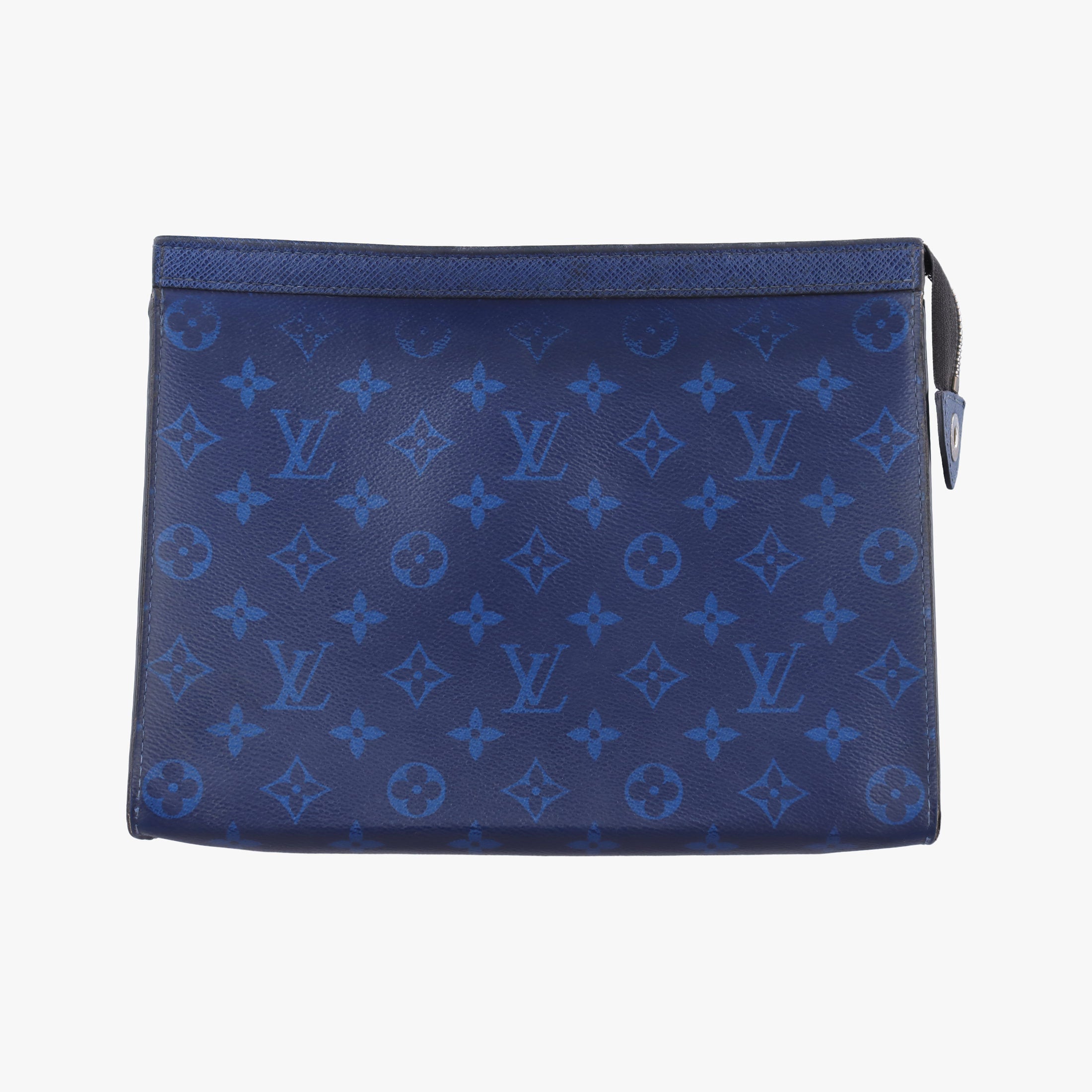Taigarama Pochette Voyage MM Cobalt × Pacific Blue Taiga Leather × Canvas M30423 IC Chipタイガラマ ポシェット・ヴォワヤージュ MM コバルト × パシフィック・ブルー タイガ・レザー × モノグラム M30423 ICチップ