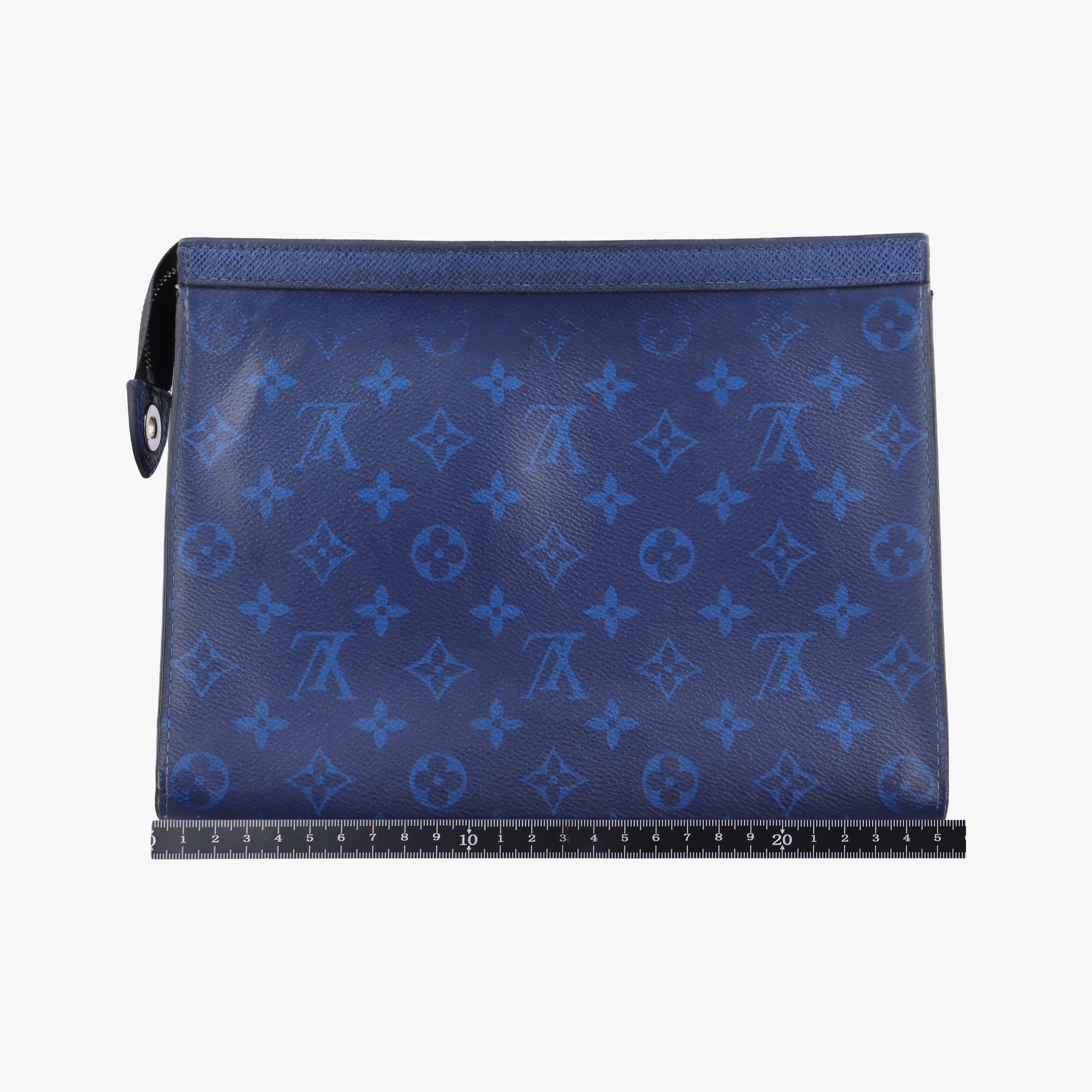 Taigarama Pochette Voyage MM Cobalt × Pacific Blue Taiga Leather × Canvas M30423 IC Chipタイガラマ ポシェット・ヴォワヤージュ MM コバルト × パシフィック・ブルー タイガ・レザー × モノグラム M30423 ICチップ