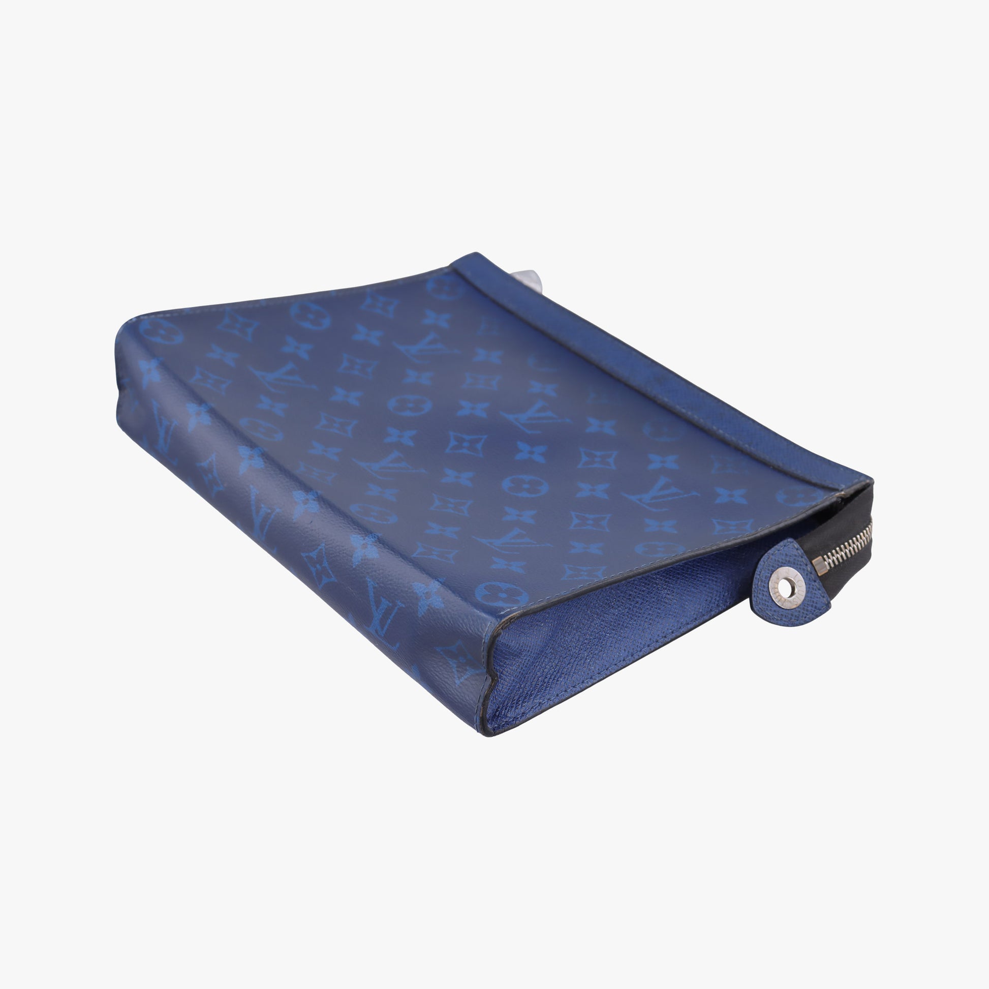 Taigarama Pochette Voyage MM Cobalt × Pacific Blue Taiga Leather × Canvas M30423 IC Chipタイガラマ ポシェット・ヴォワヤージュ MM コバルト × パシフィック・ブルー タイガ・レザー × モノグラム M30423 ICチップ