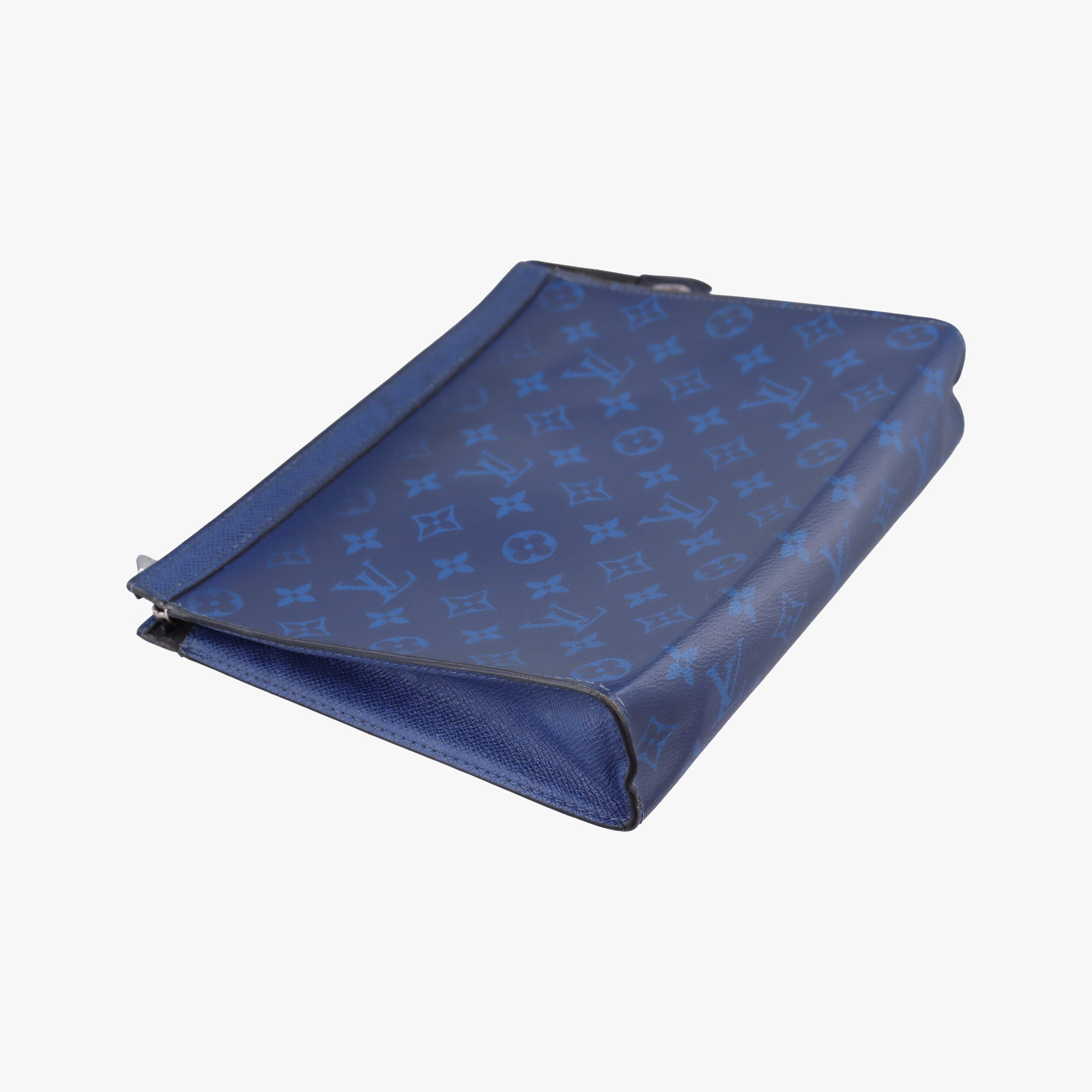Taigarama Pochette Voyage MM Cobalt × Pacific Blue Taiga Leather × Canvas M30423 IC Chipタイガラマ ポシェット・ヴォワヤージュ MM コバルト × パシフィック・ブルー タイガ・レザー × モノグラム M30423 ICチップ
