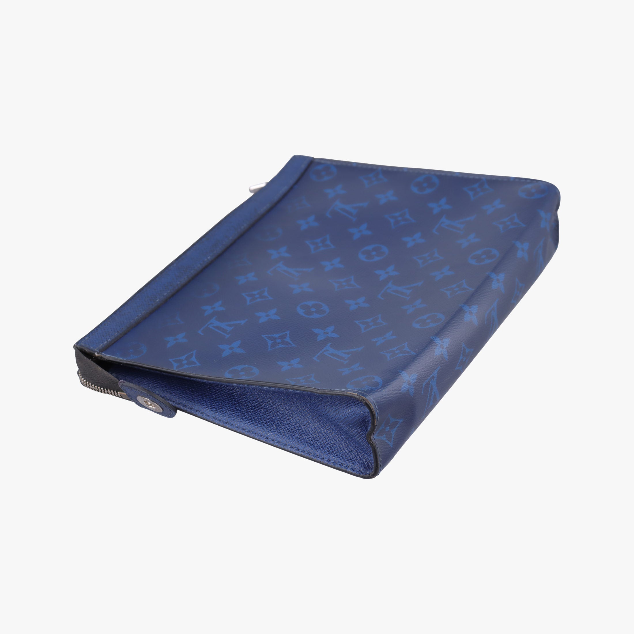 Taigarama Pochette Voyage MM Cobalt × Pacific Blue Taiga Leather × Canvas M30423 IC Chipタイガラマ ポシェット・ヴォワヤージュ MM コバルト × パシフィック・ブルー タイガ・レザー × モノグラム M30423 ICチップ
