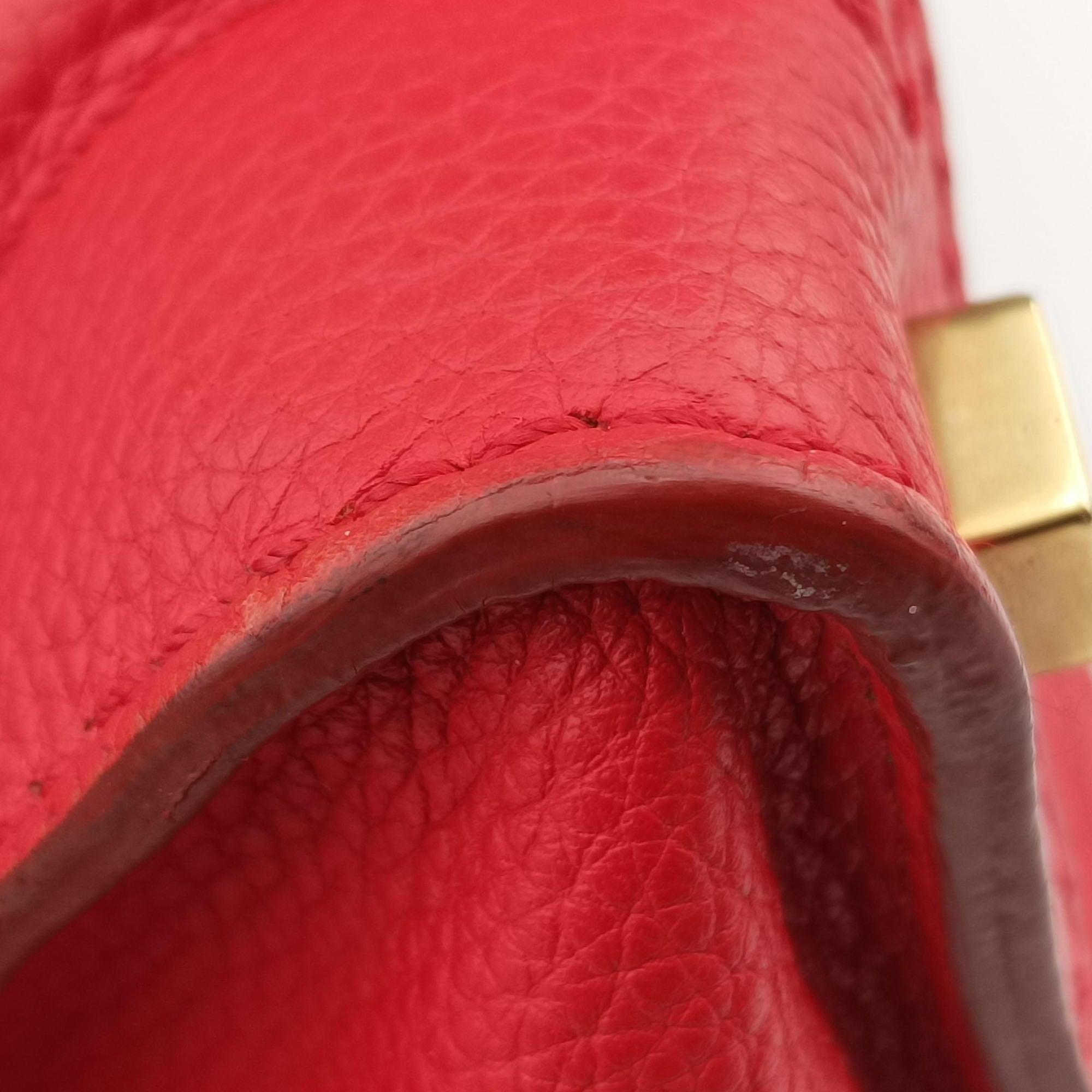 Luggage Micro shopper Red Leather W-SN-0171 W-MM-0181ラゲージマイクロショッパー レッド レザー W-SN-0171 W-MM-0181