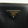 Galleria Black SAFFIANO Leather 1BA274 25ガレリア ブラック サフィアーノレザー 1BA274 25