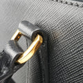 Galleria Black SAFFIANO Leather 1BA274 25ガレリア ブラック サフィアーノレザー 1BA274 25