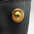 Galleria Black SAFFIANO Leather 1BA274 25ガレリア ブラック サフィアーノレザー 1BA274 25