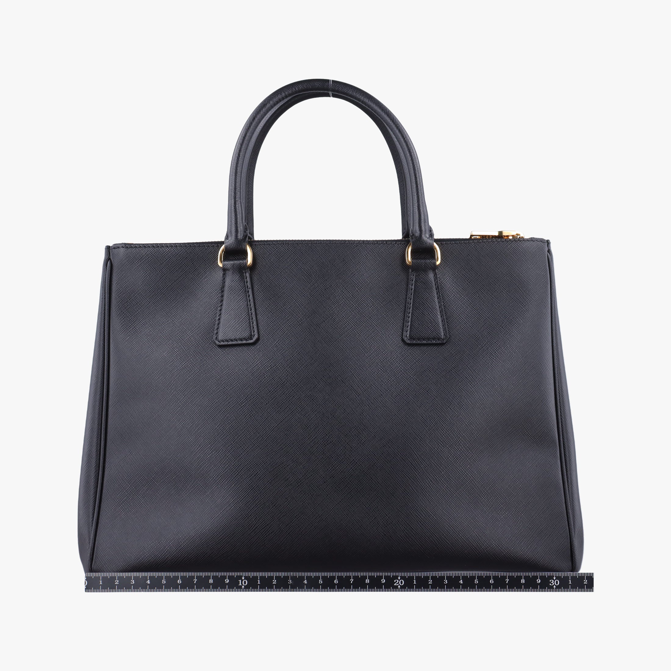 Galleria Black SAFFIANO Leather 1BA274 25ガレリア ブラック サフィアーノレザー 1BA274 25