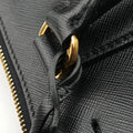 Galleria Black SAFFIANO Leather 1BA274 25ガレリア ブラック サフィアーノレザー 1BA274 25