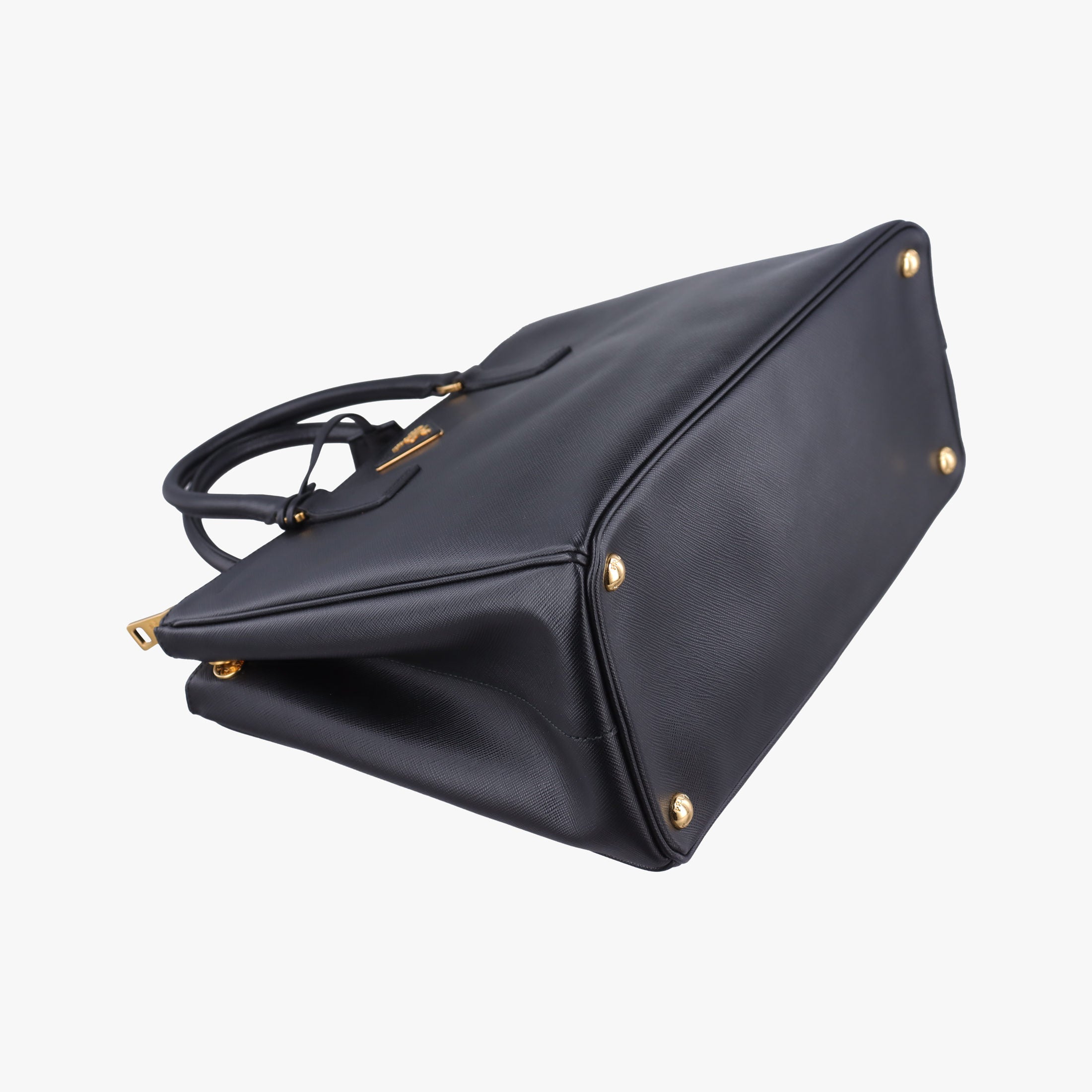 Galleria Black SAFFIANO Leather 1BA274 25ガレリア ブラック サフィアーノレザー 1BA274 25