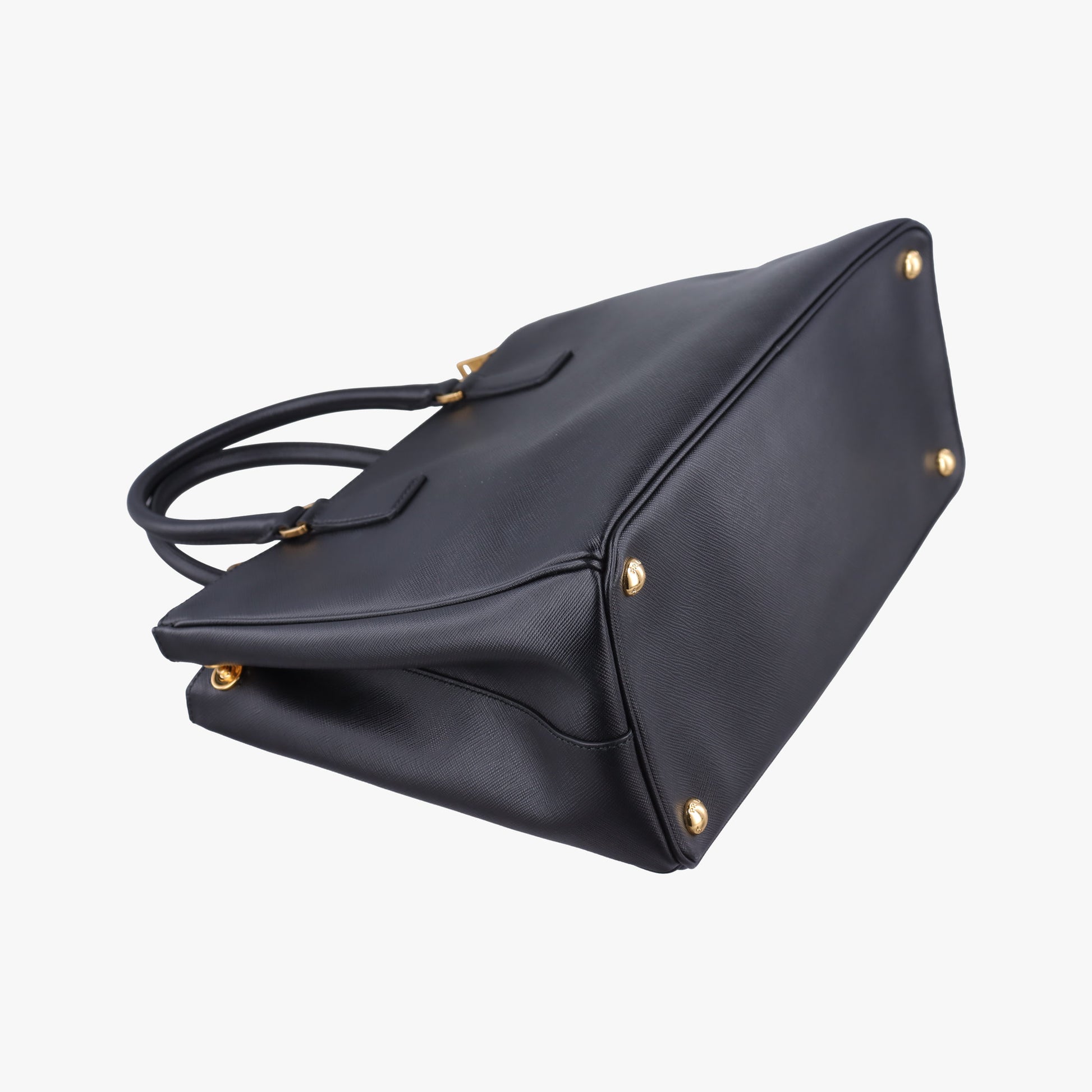 Galleria Black SAFFIANO Leather 1BA274 25ガレリア ブラック サフィアーノレザー 1BA274 25